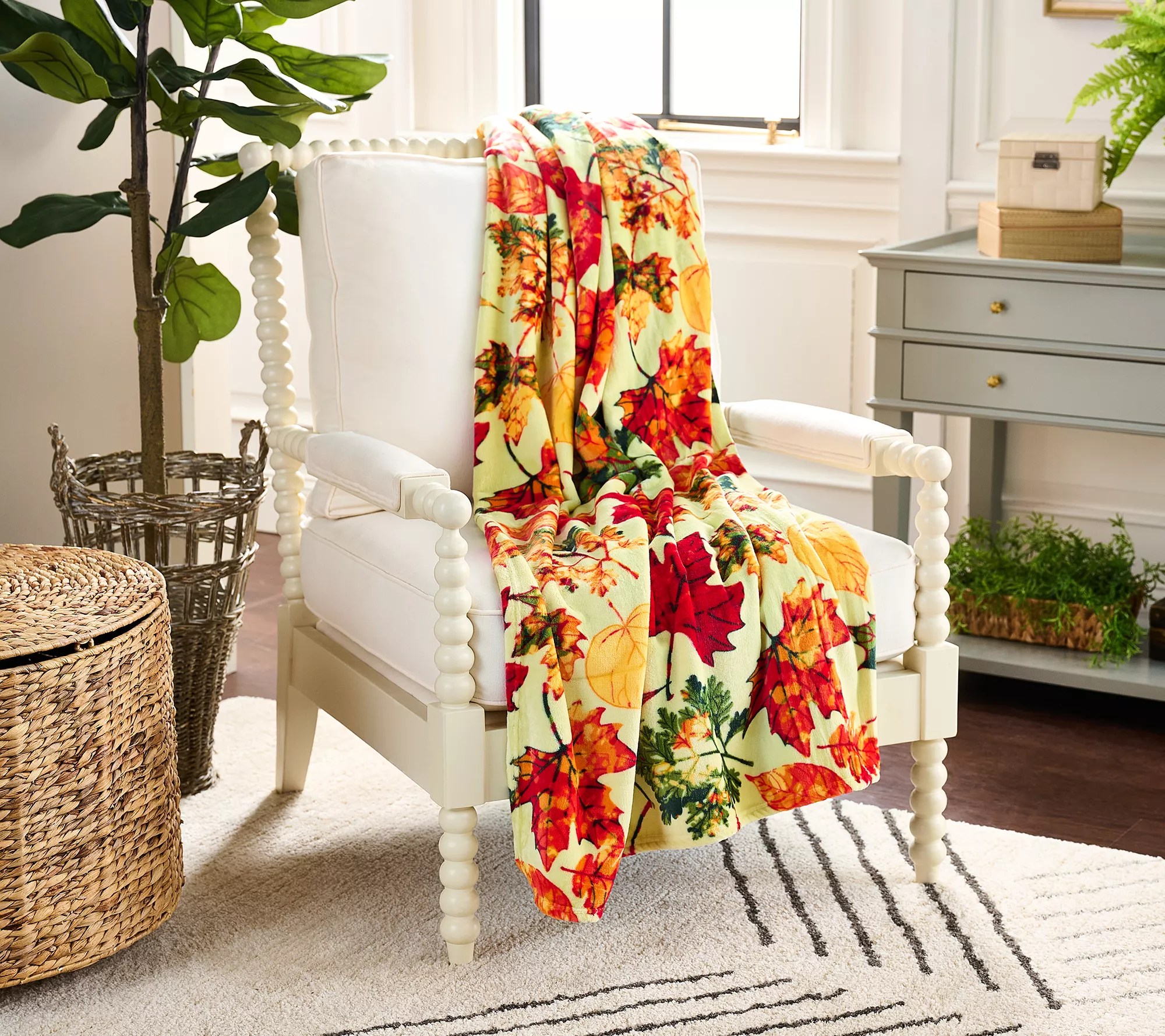 Hay & Harvest Halloween & Harvest Printed 60x80 Throw