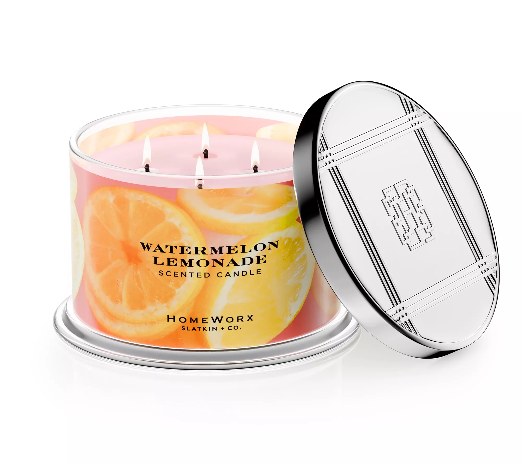 HomeWorx by Slatkin & Co. Set of 2 18oz. Watermelon Lemonade Candle