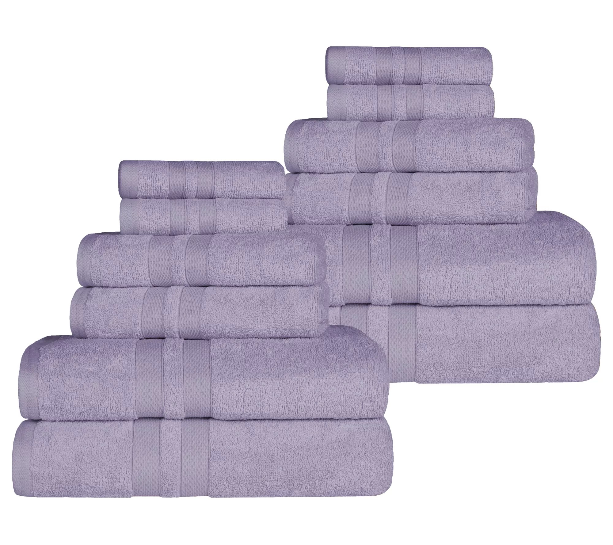 Superior UltraSoft Cotton Solid QuickDrying 12PC Towel Set