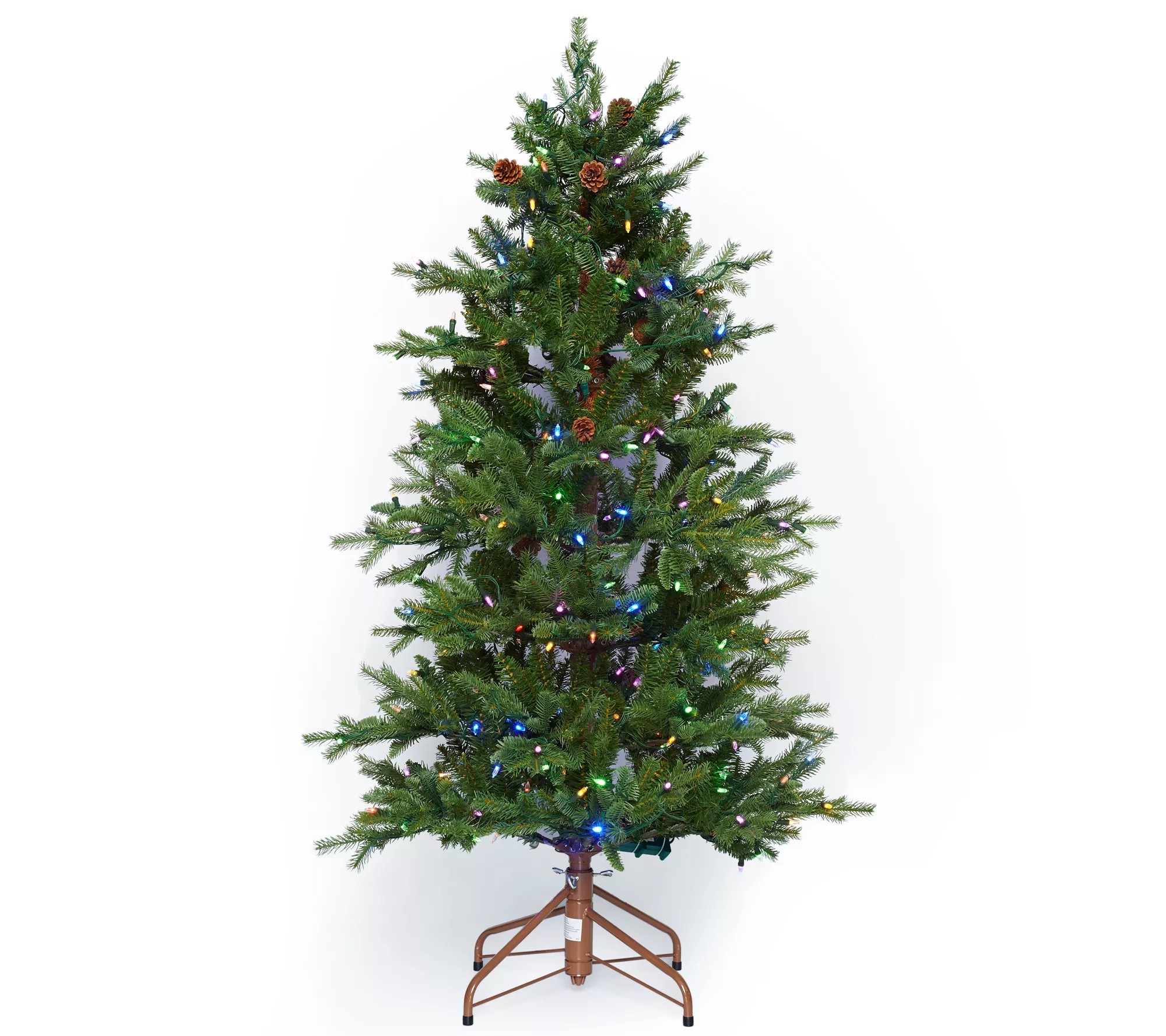 ED On Air Santa's Best 5' Natural Rustic Spruce Tree by Ellen DeGeneres