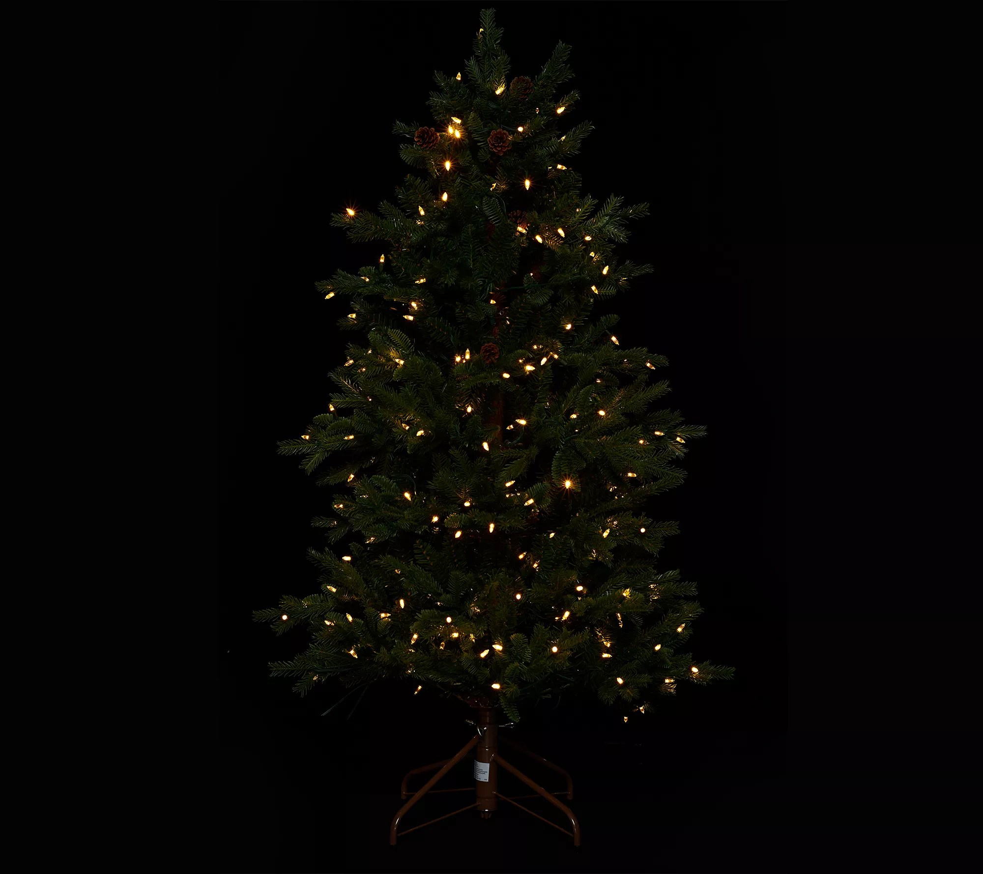 ED On Air Santa's Best 5' Natural Rustic Spruce Tree by Ellen DeGeneres