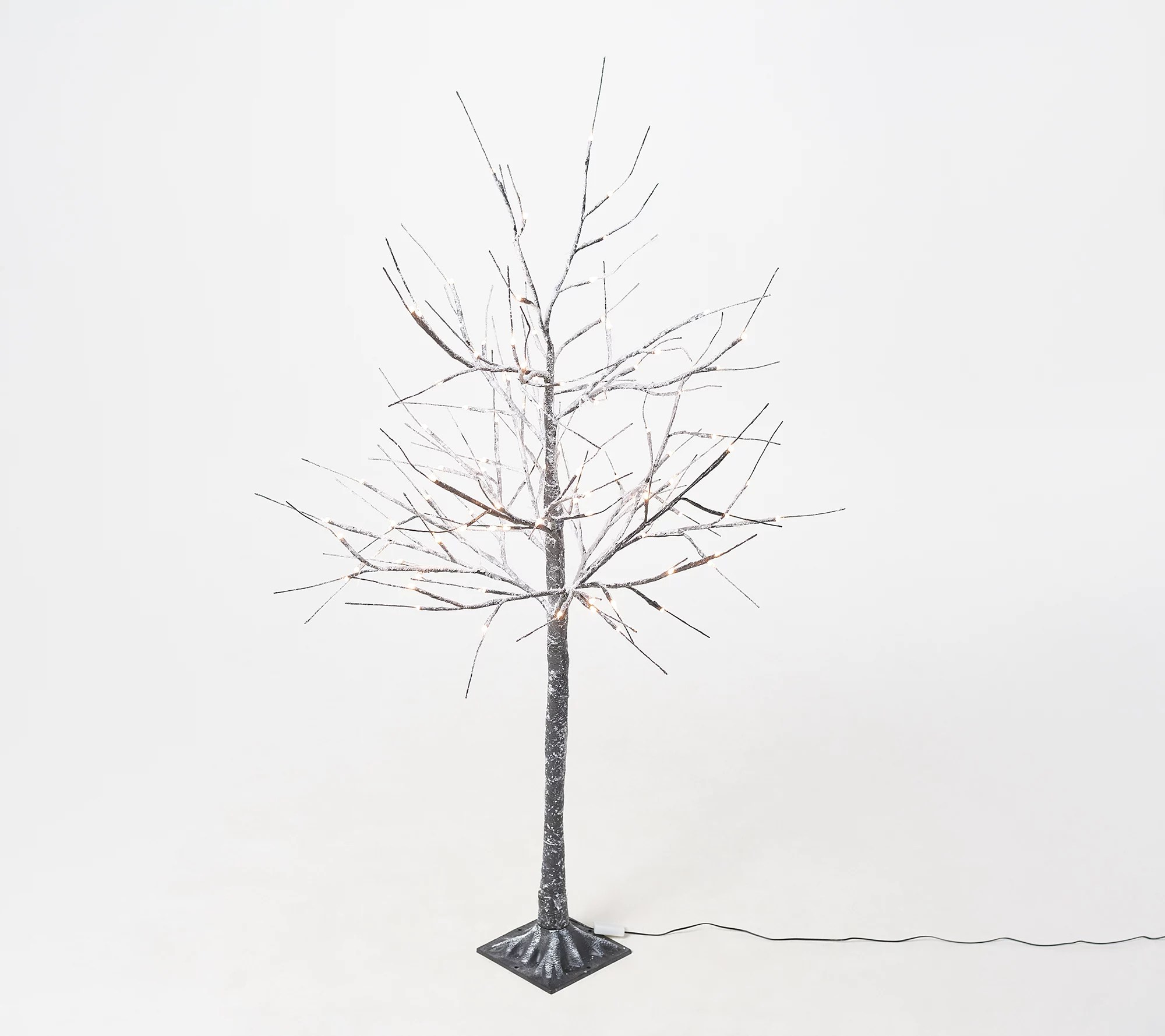 Indoor/Outdoor 4' Birch Tree with Lights and Remote by Valerie