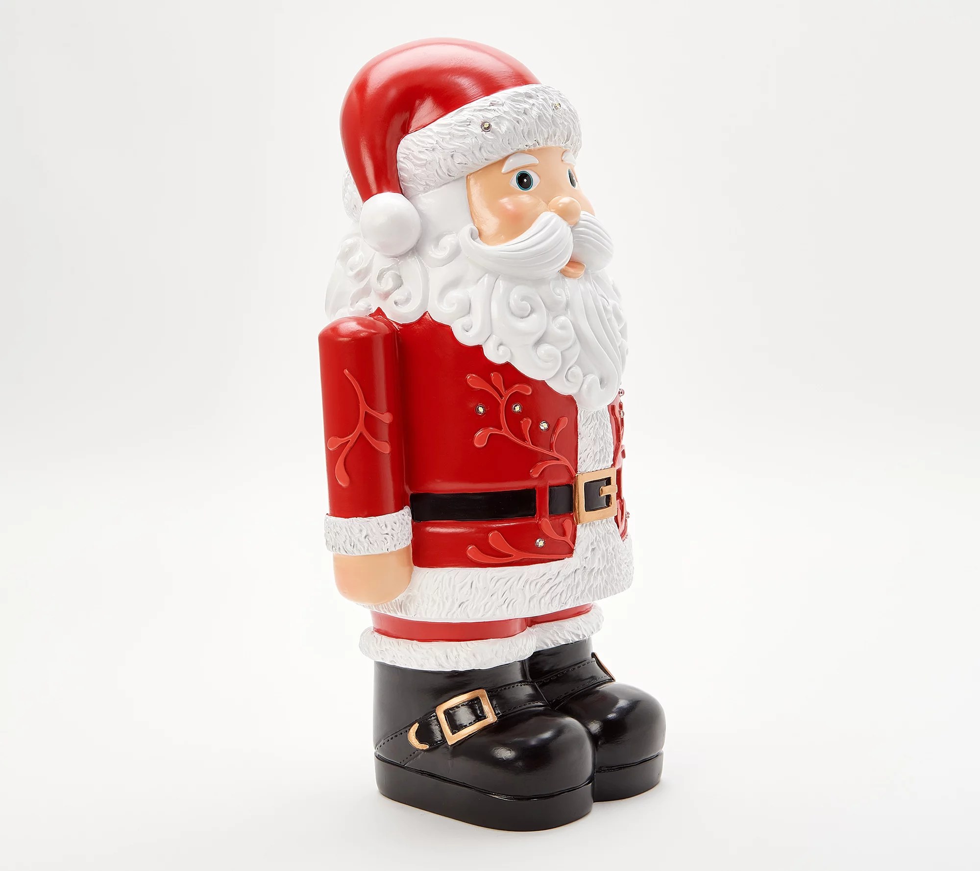 Plow & Hearth Indoor/Outdoor 18" Holiday Illuminated Shorty Statue
