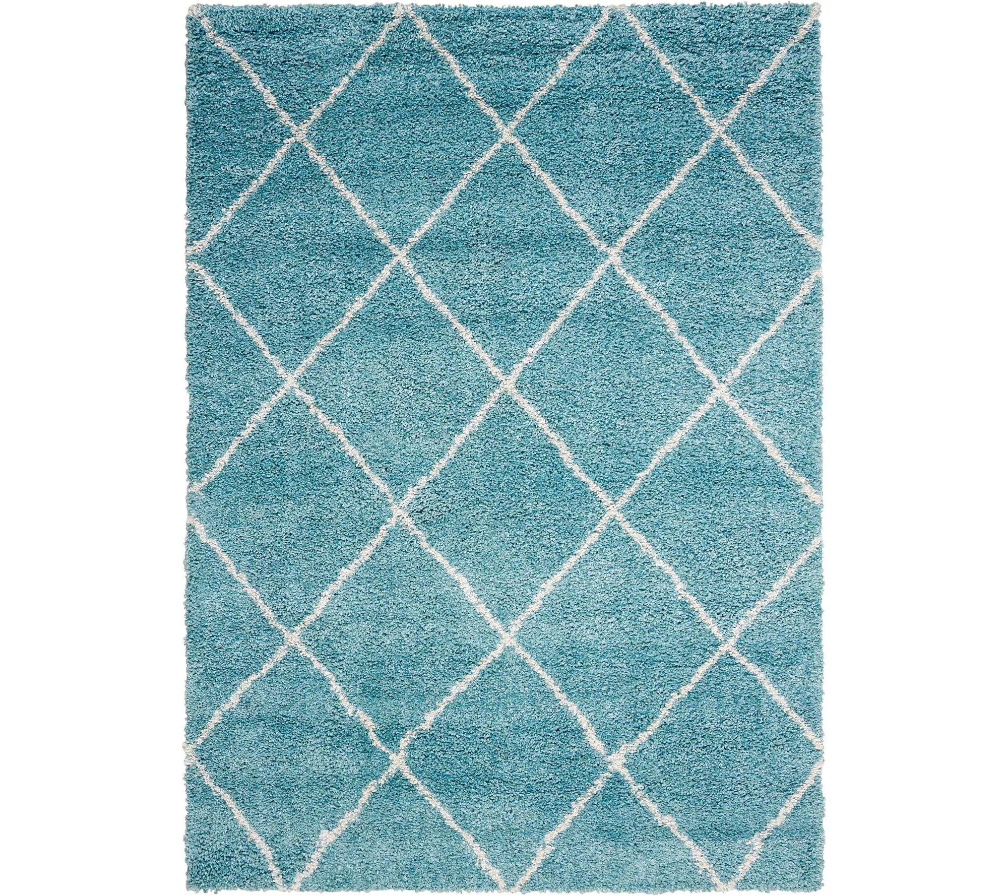 Nourison Brisbane 5' x 7' Trellis Shag Rug