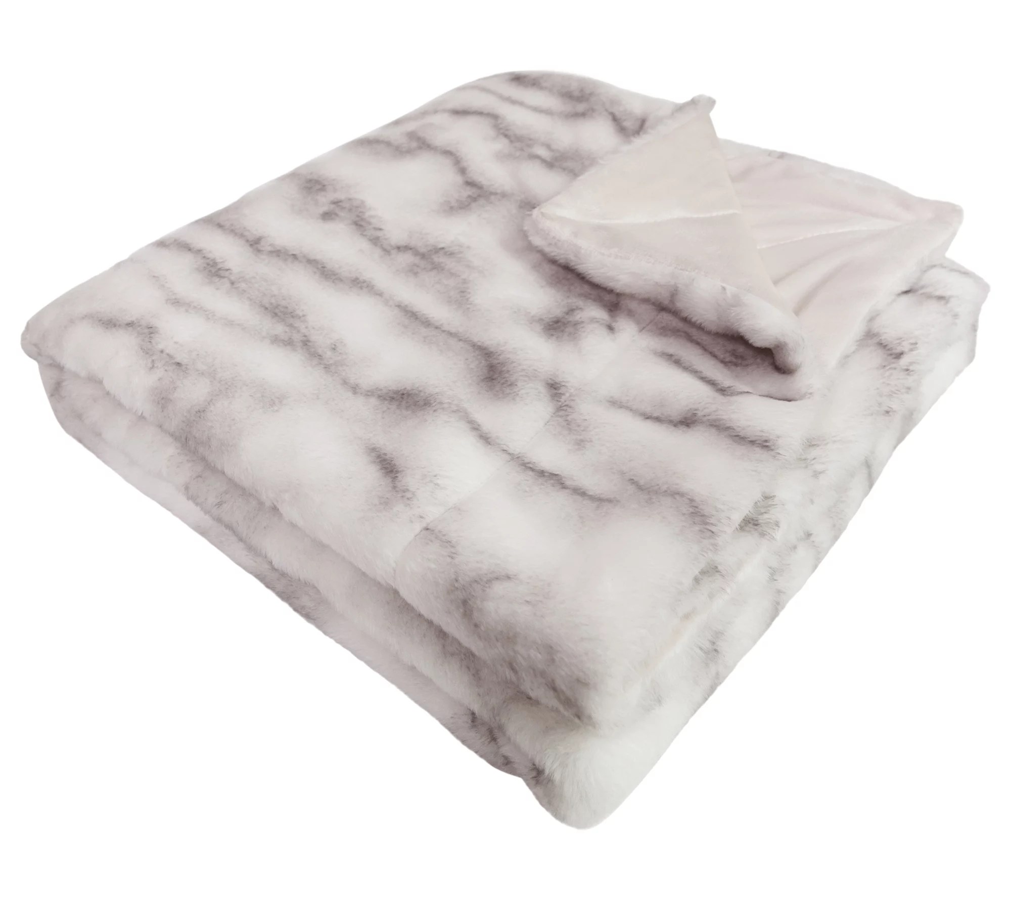 Berkshire Blanket Marbled Faux Fur Luxury Throw