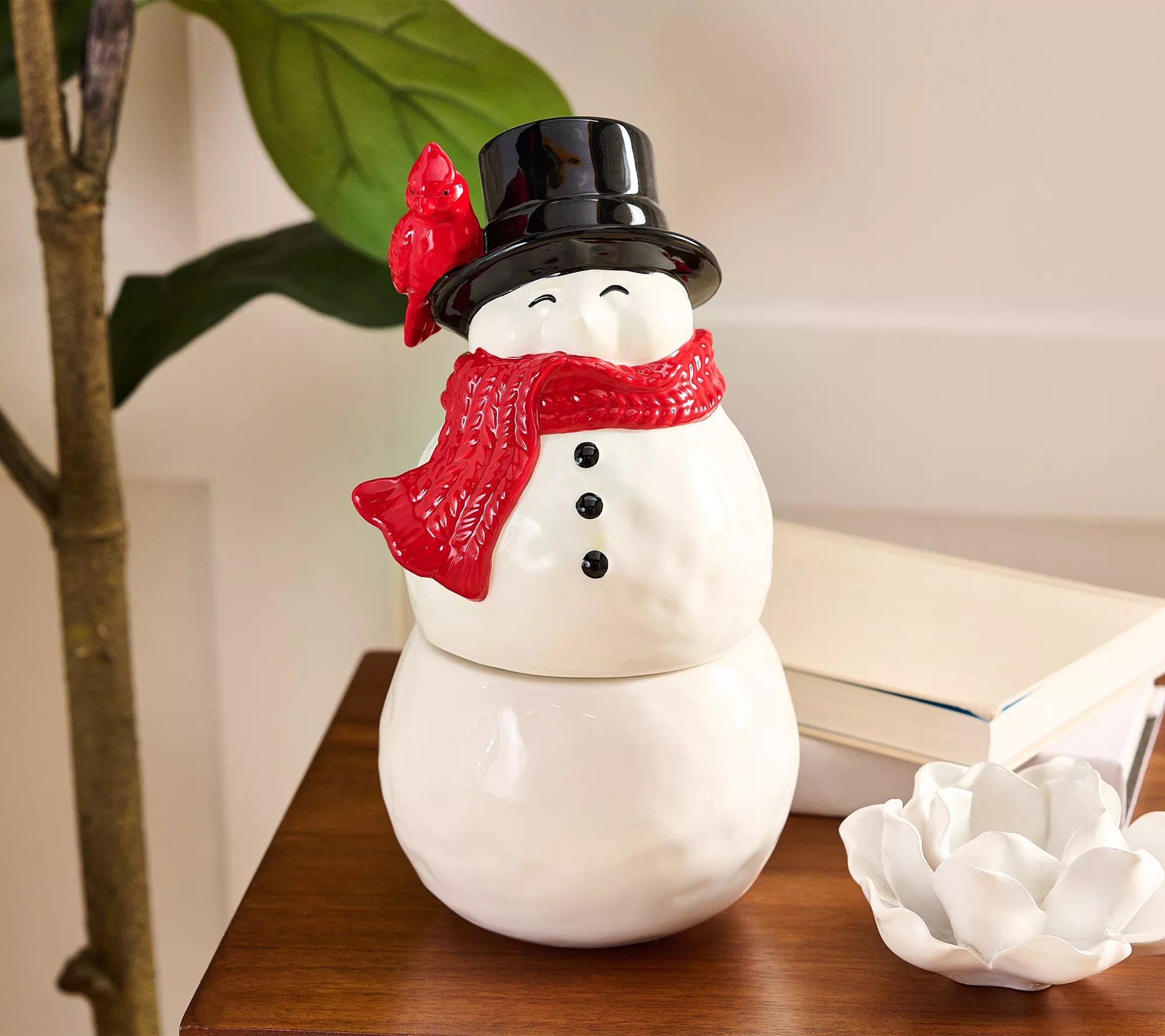 "As Is" HomeWorx by Slatkin & Co. 14oz Ceramic Snowman Candle