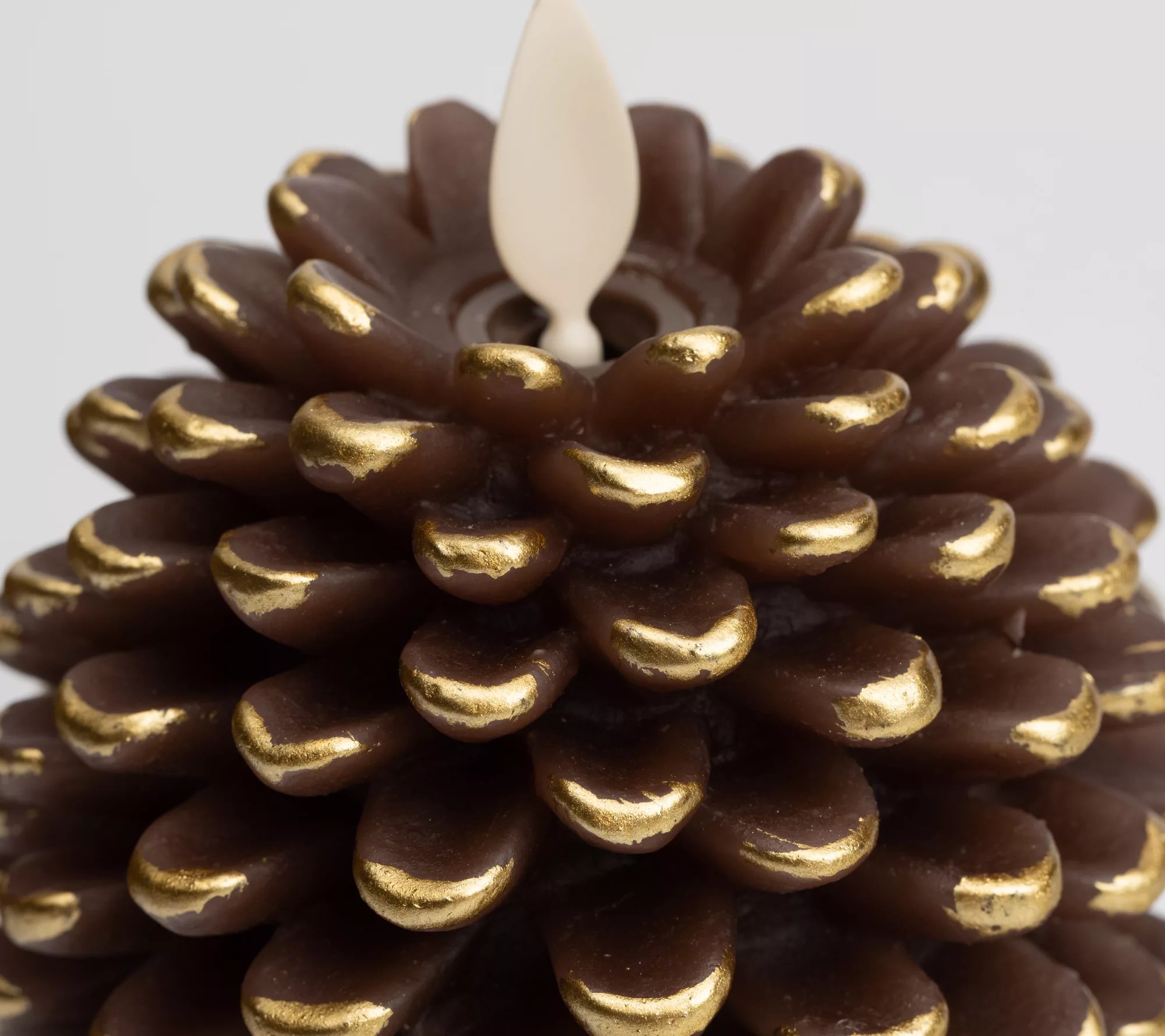 Luminara Set of (2) Flameless Pinecone Candles & (2) Remotes