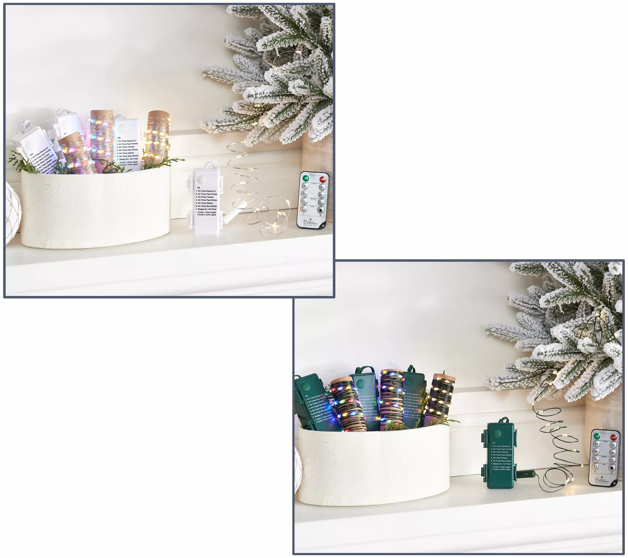 Bethlehem Lights S/4 Color Flip Fairy Lights with Remote