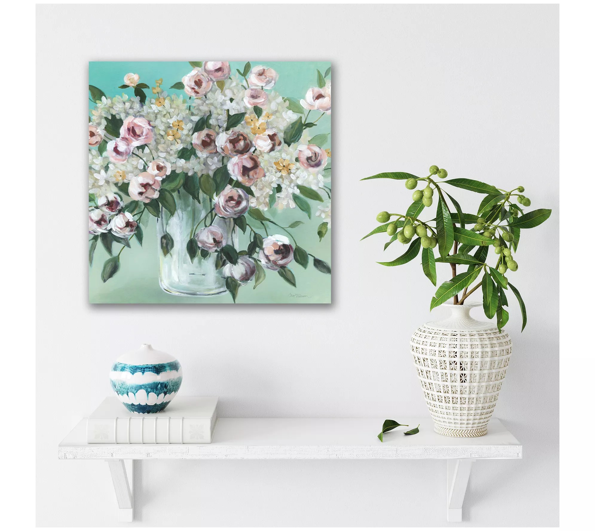 Courtside Market Vintage Blooms 16x16 Canvas Wall Art