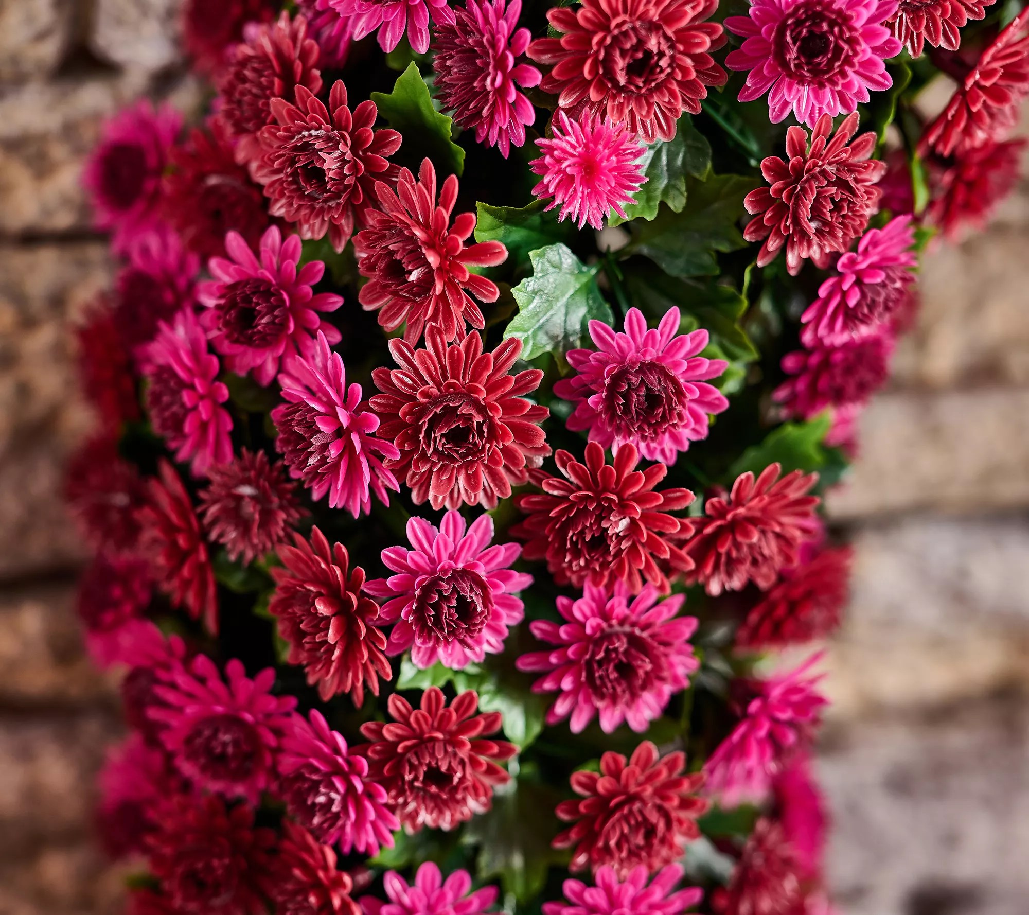 Wicker Park 21" Faux Harvest Mum Wreath