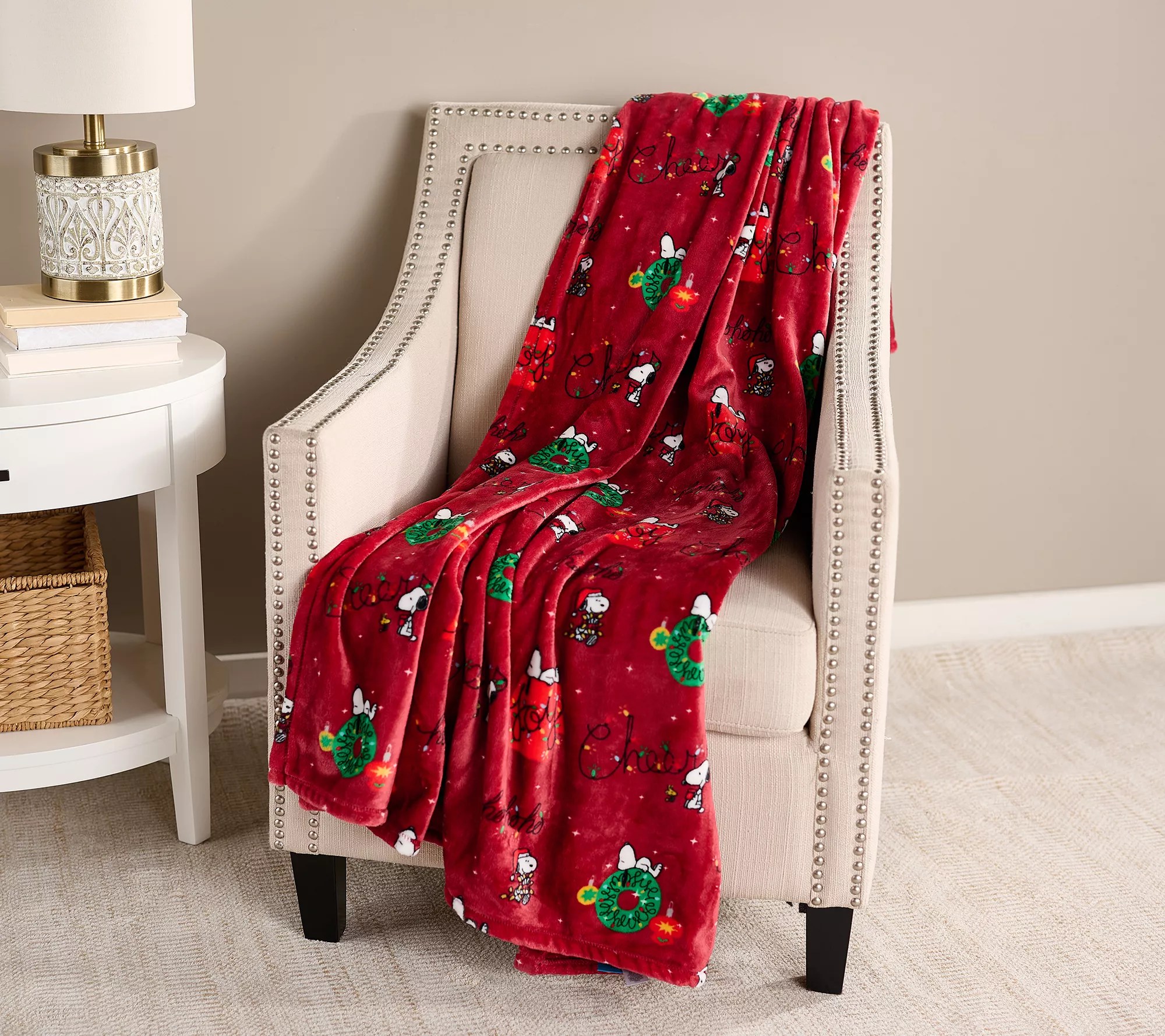 Berkshire Blanket Velvetsoft 55" x 70" Peanuts Throw