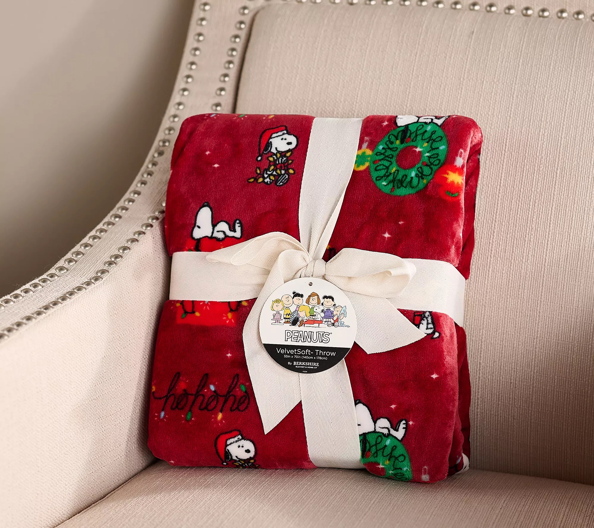 Berkshire Blanket Velvetsoft 55" x 70" Peanuts Throw