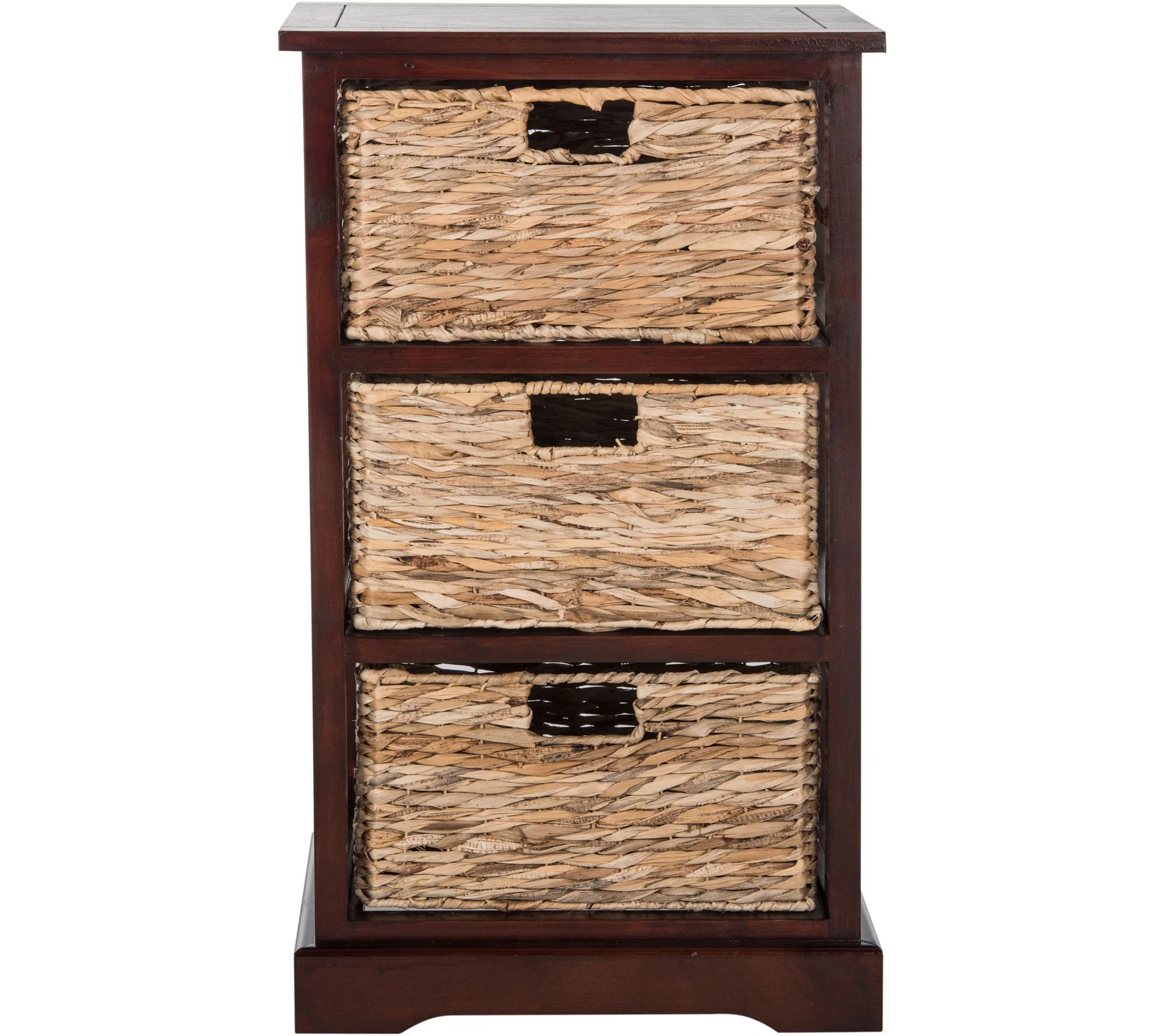 Safavieh Halle 3 Wicker Basket Storage Side Table