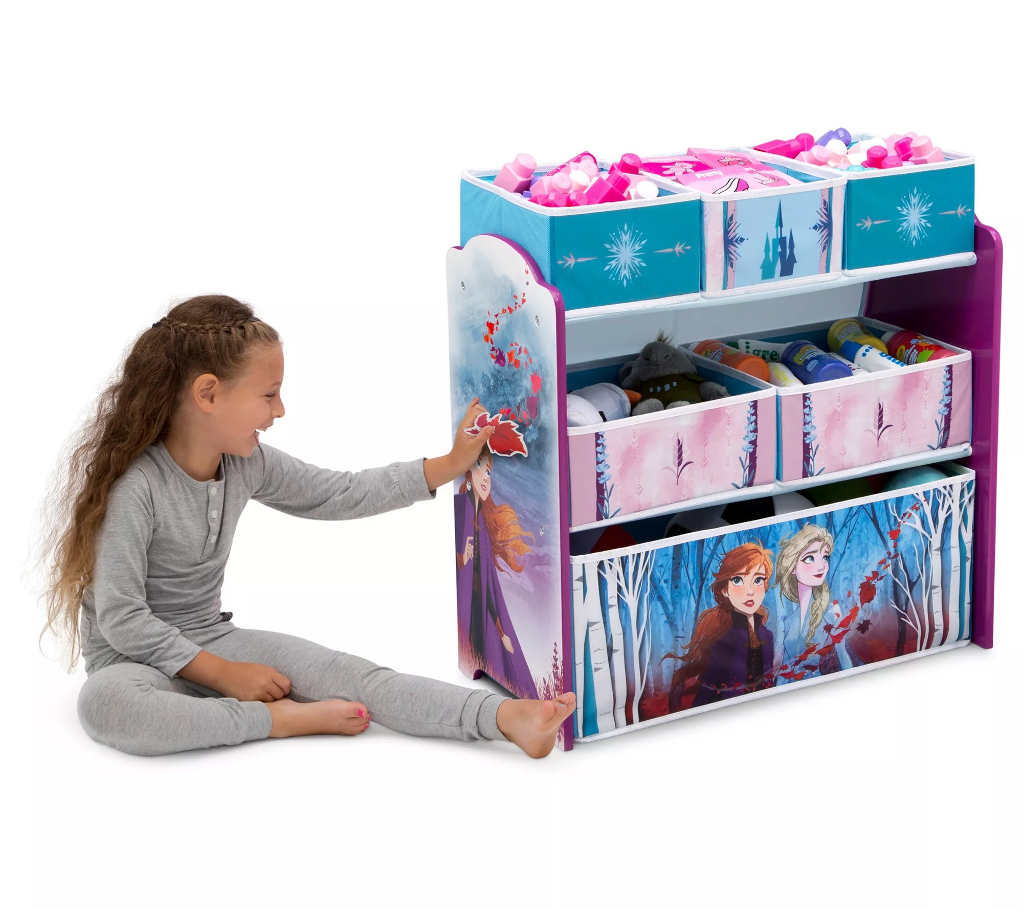 Disney Frozen II 6 Bin Toy Organizer by Delta Children