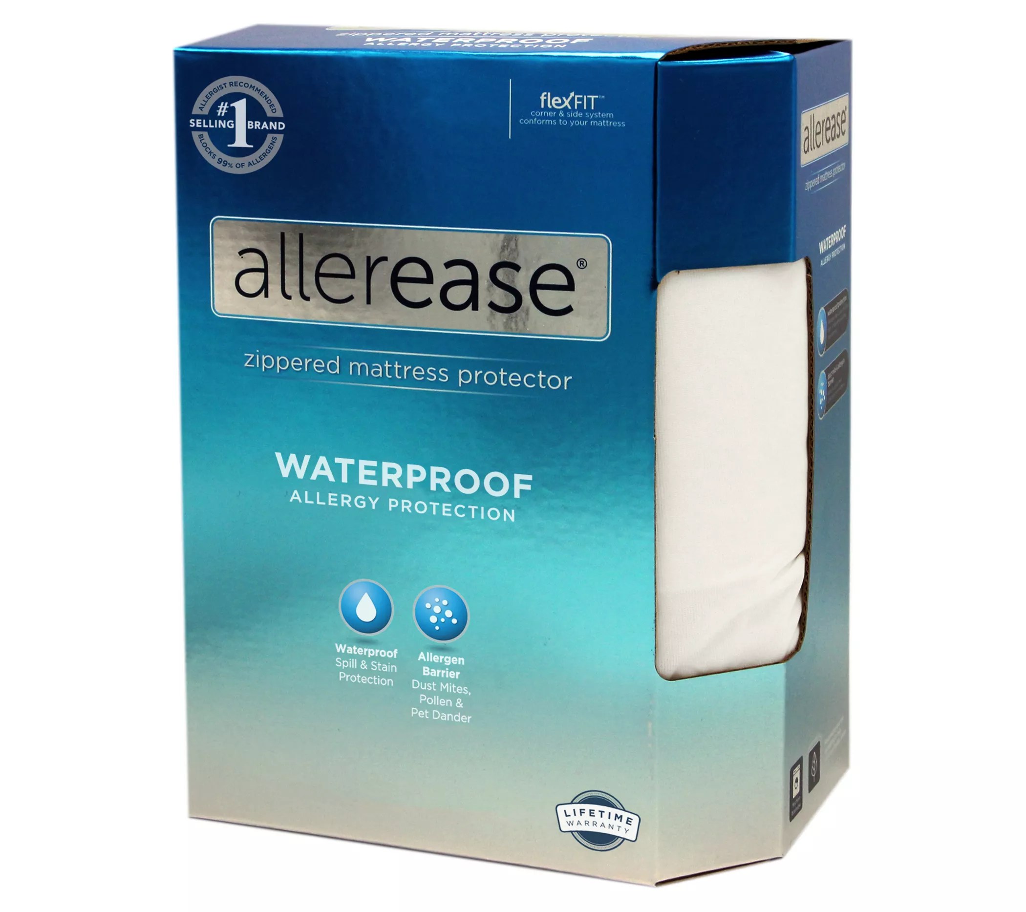 AllerEase Waterproof Mattress Protector, Full