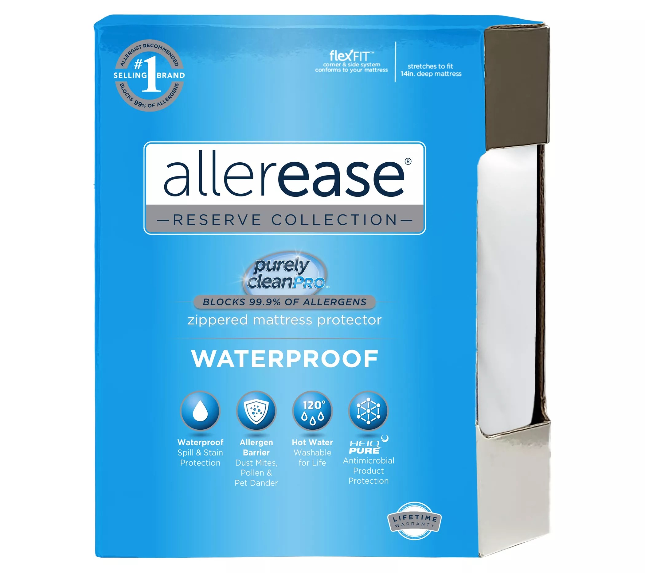 AllerEase Waterproof Mattress Protector, Full