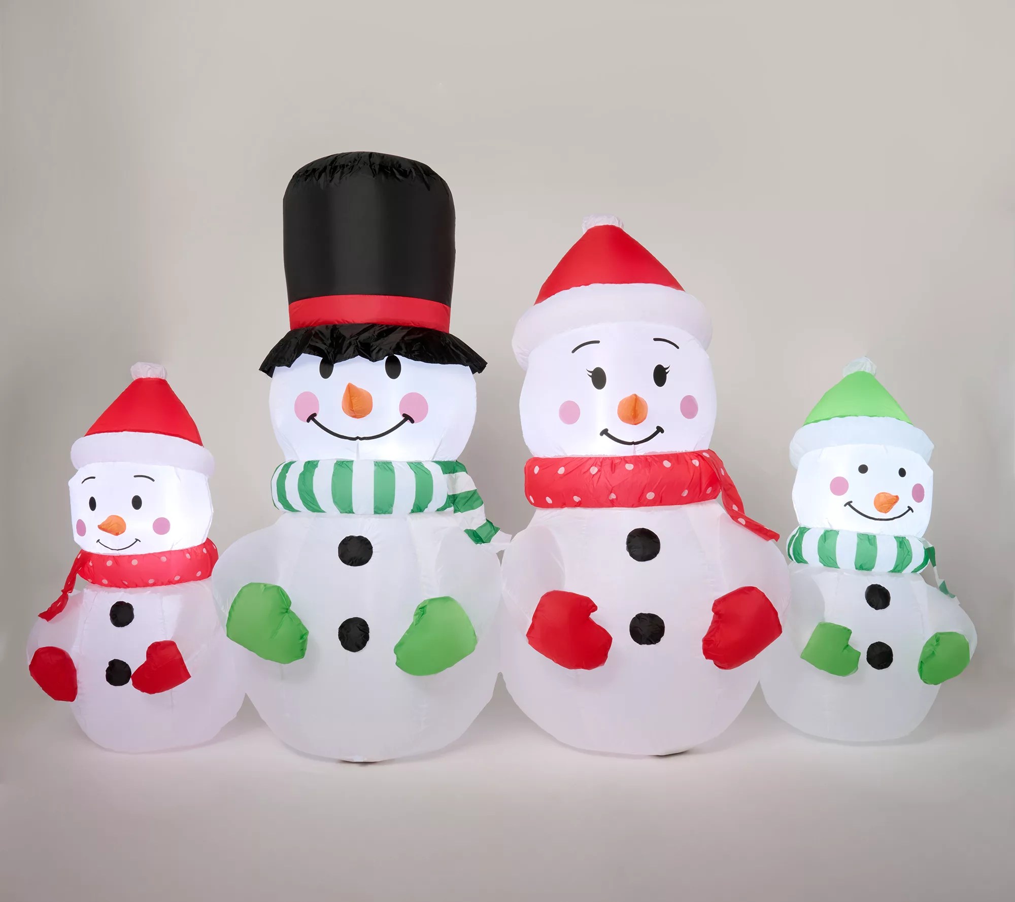 Kringle Express 7' x 5' Inflatable Snowman Family