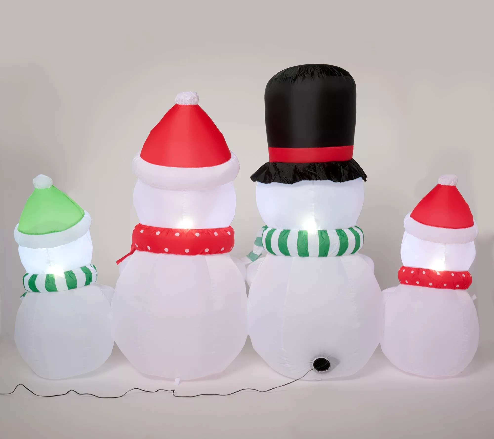 Kringle Express 7' x 5' Inflatable Snowman Family