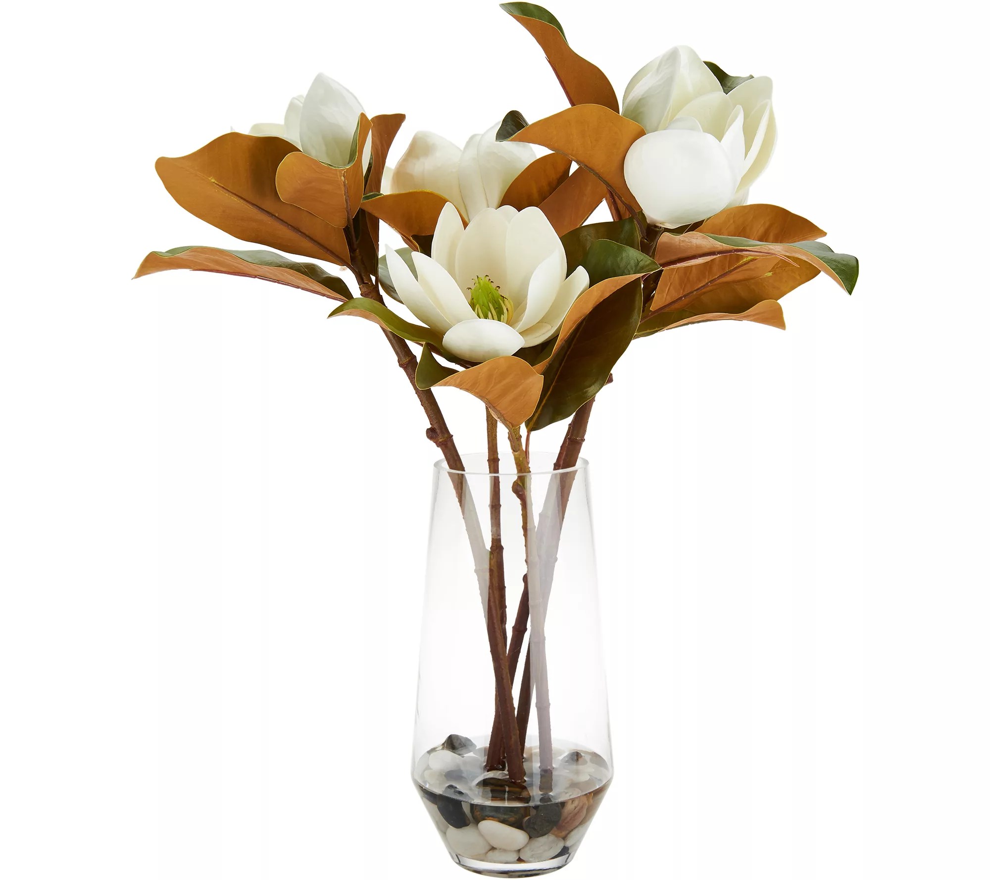Water Illusion Floral Arrangement with Rocks by Valerie