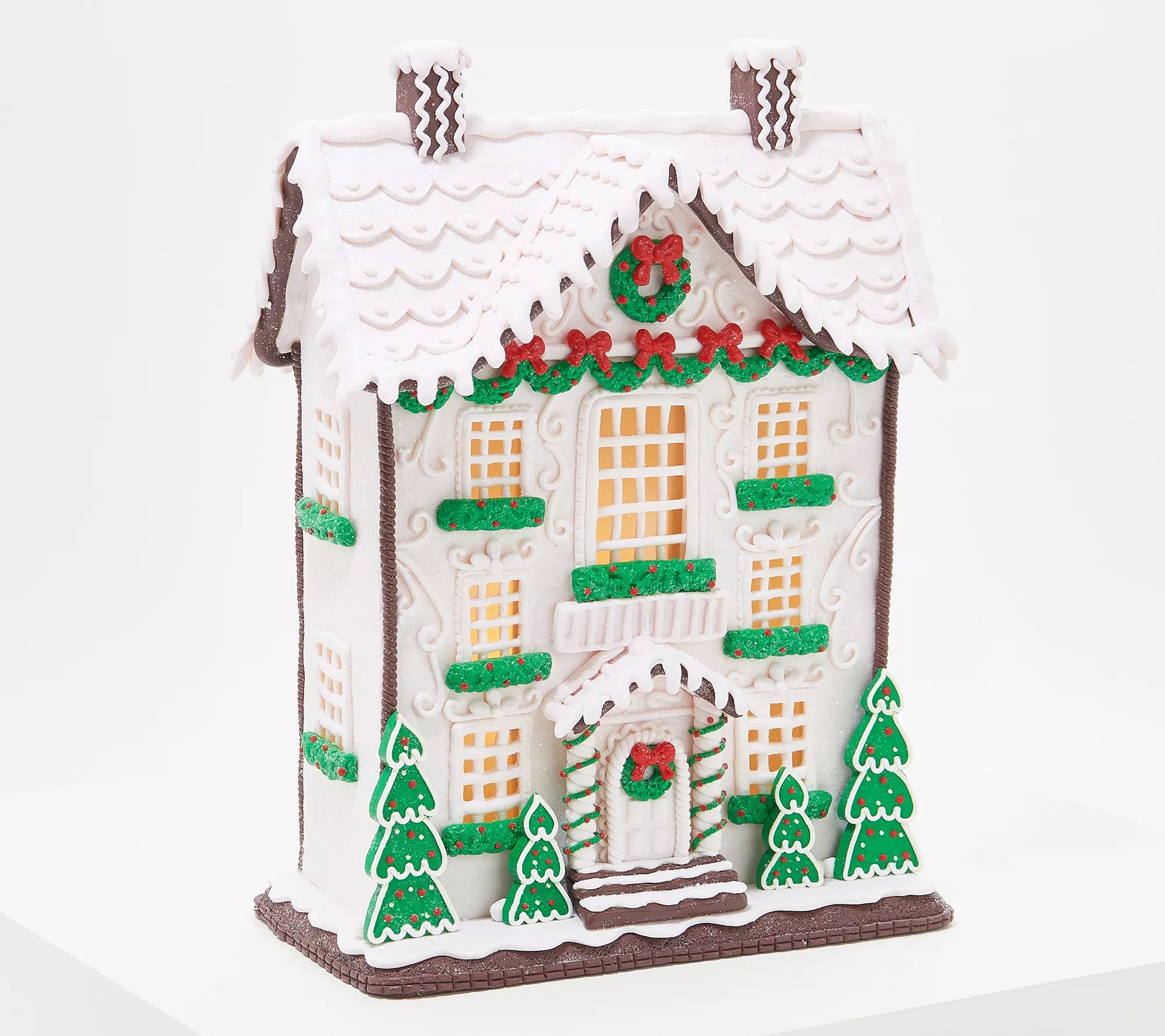 Illuminated Holiday Garland Gingerbread Manor by Valerie