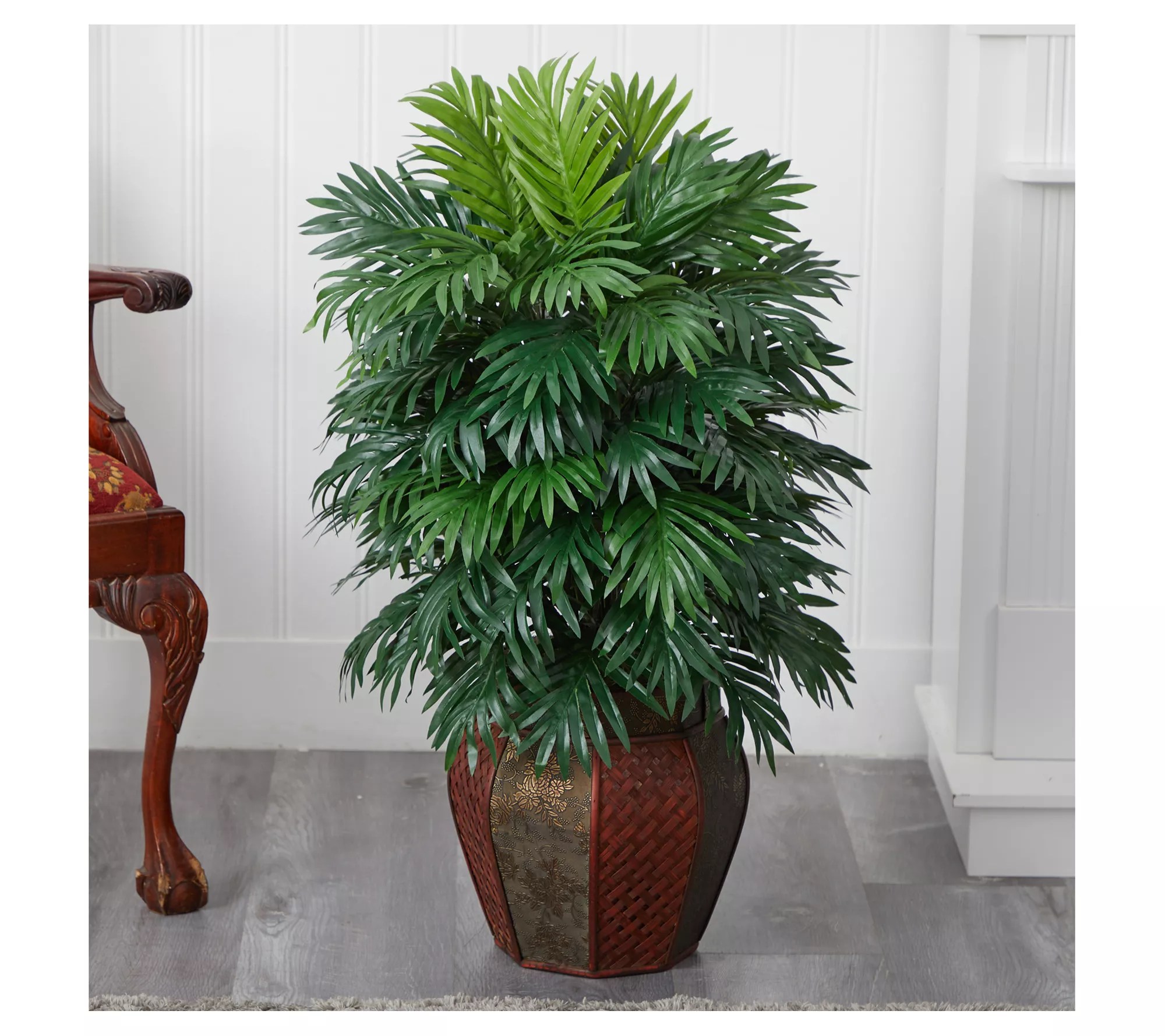 Areca Palm w/Vase Silk Plant