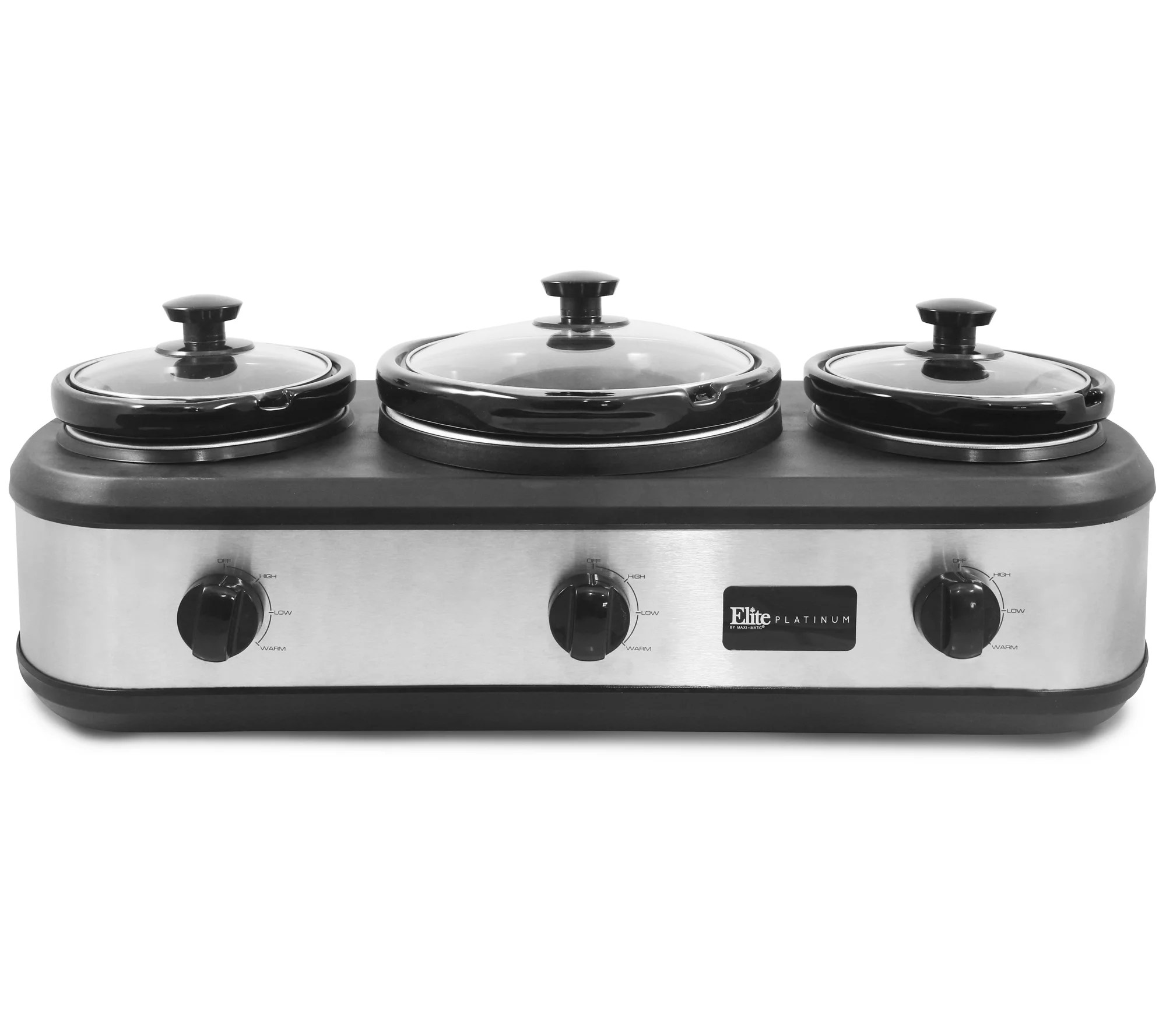 Elite Platinum Triple Slow Cooker