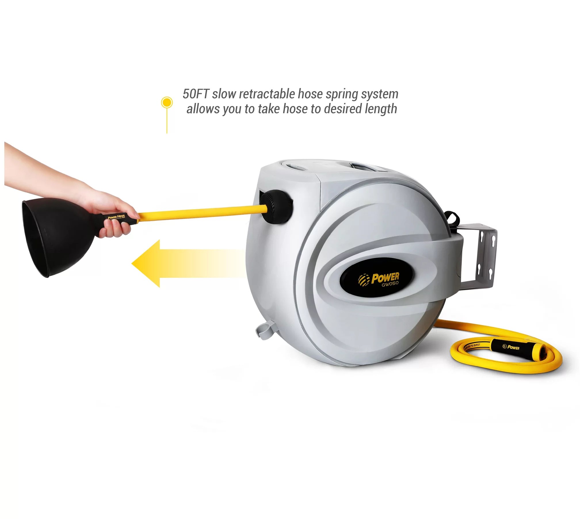 Power Products Retractable 50' Hose Reel