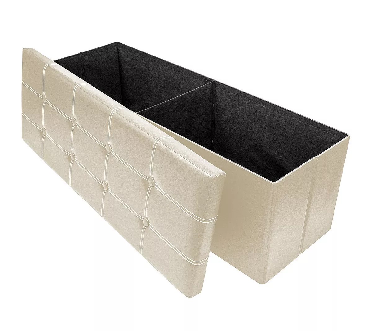 Sorbus Storage Bench Chest Ottoman w/Cover Faux Leather Lrg