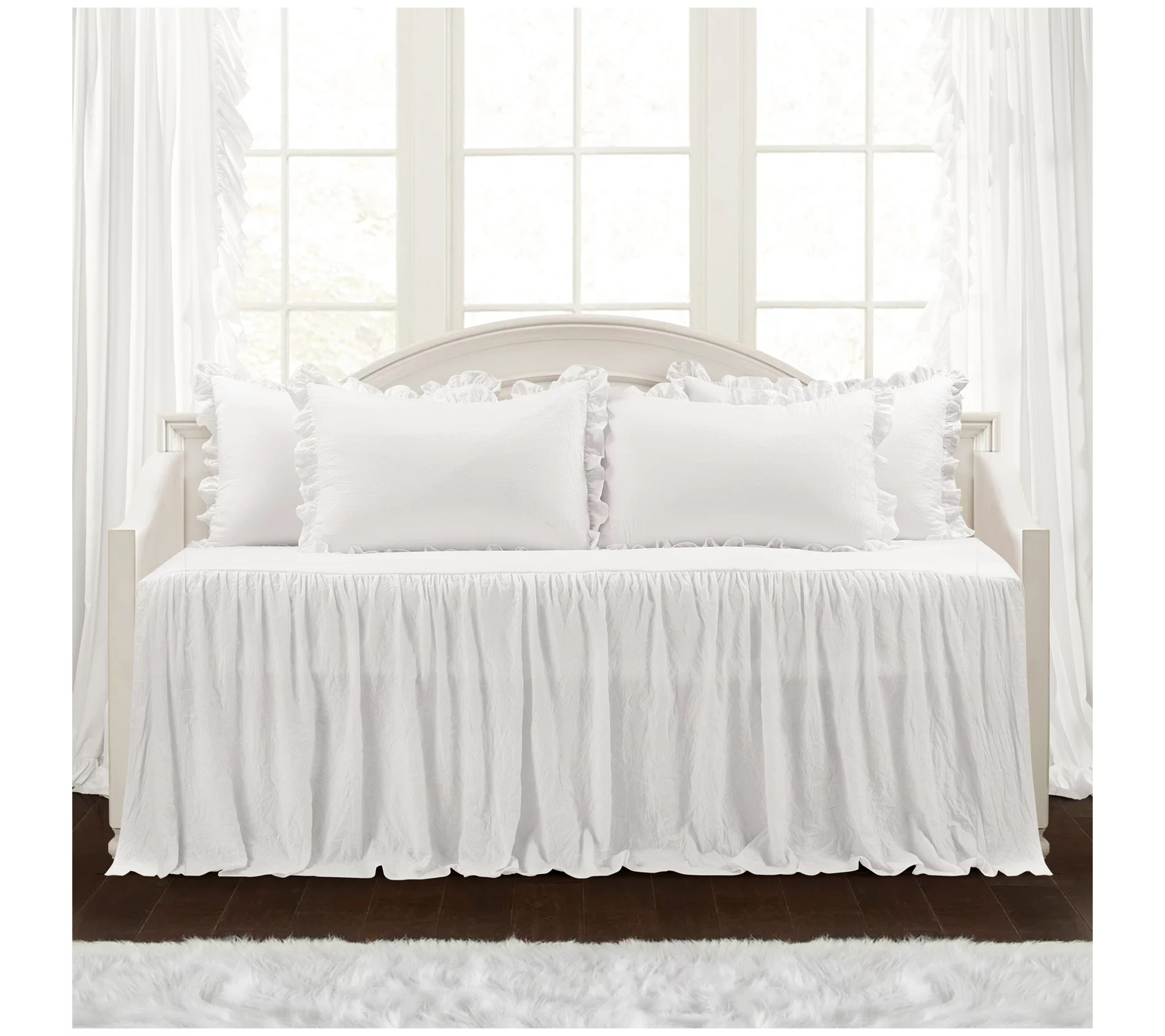 Ruffle Skirt Daybed Cover 5pc Set by Lush Decor