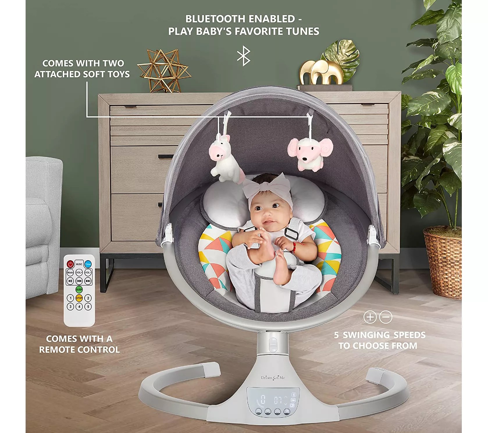 Dream On Me Zazu Baby Swing