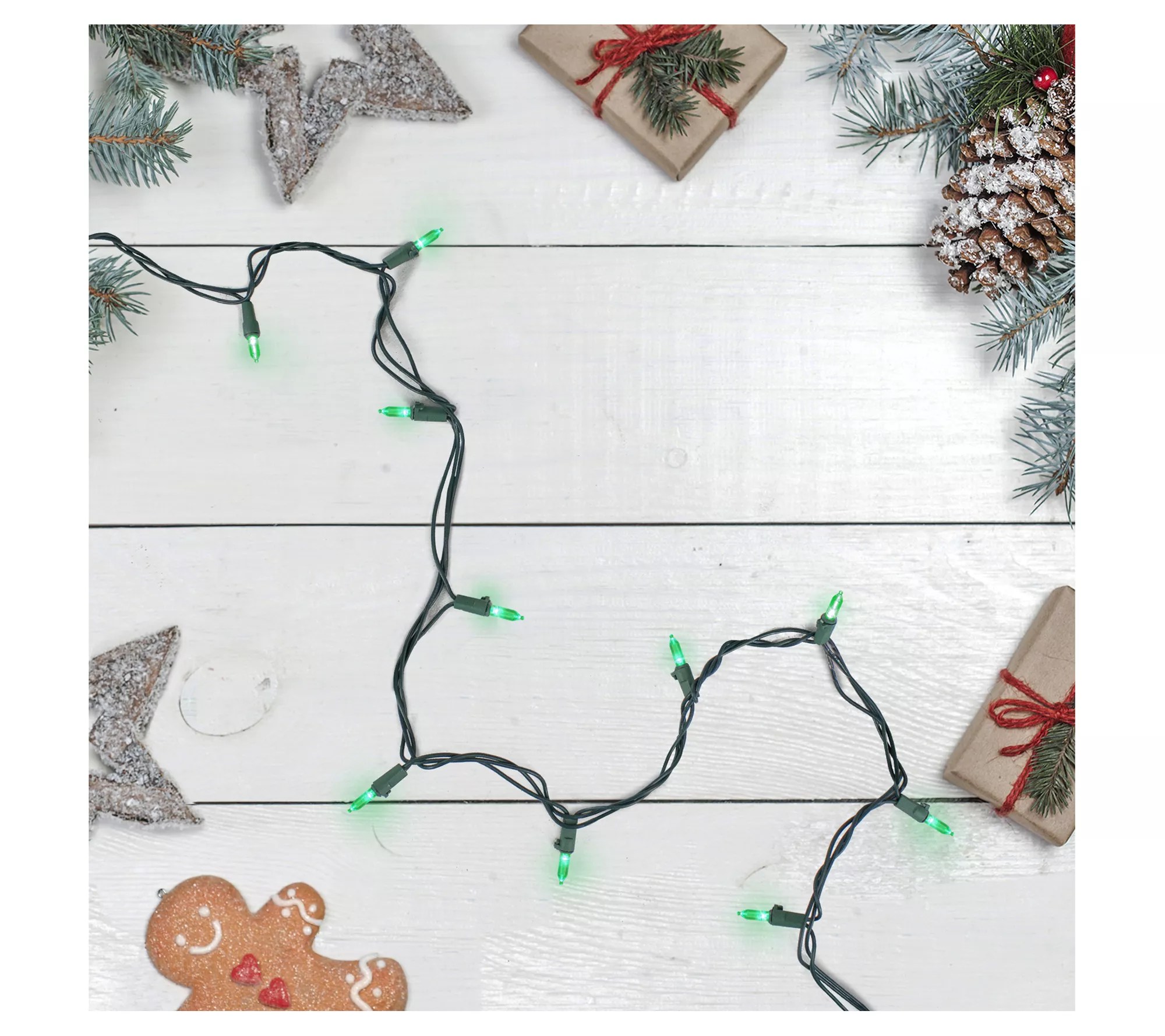 Northlight 100ct 33' Green LED Mini Christmas Lights