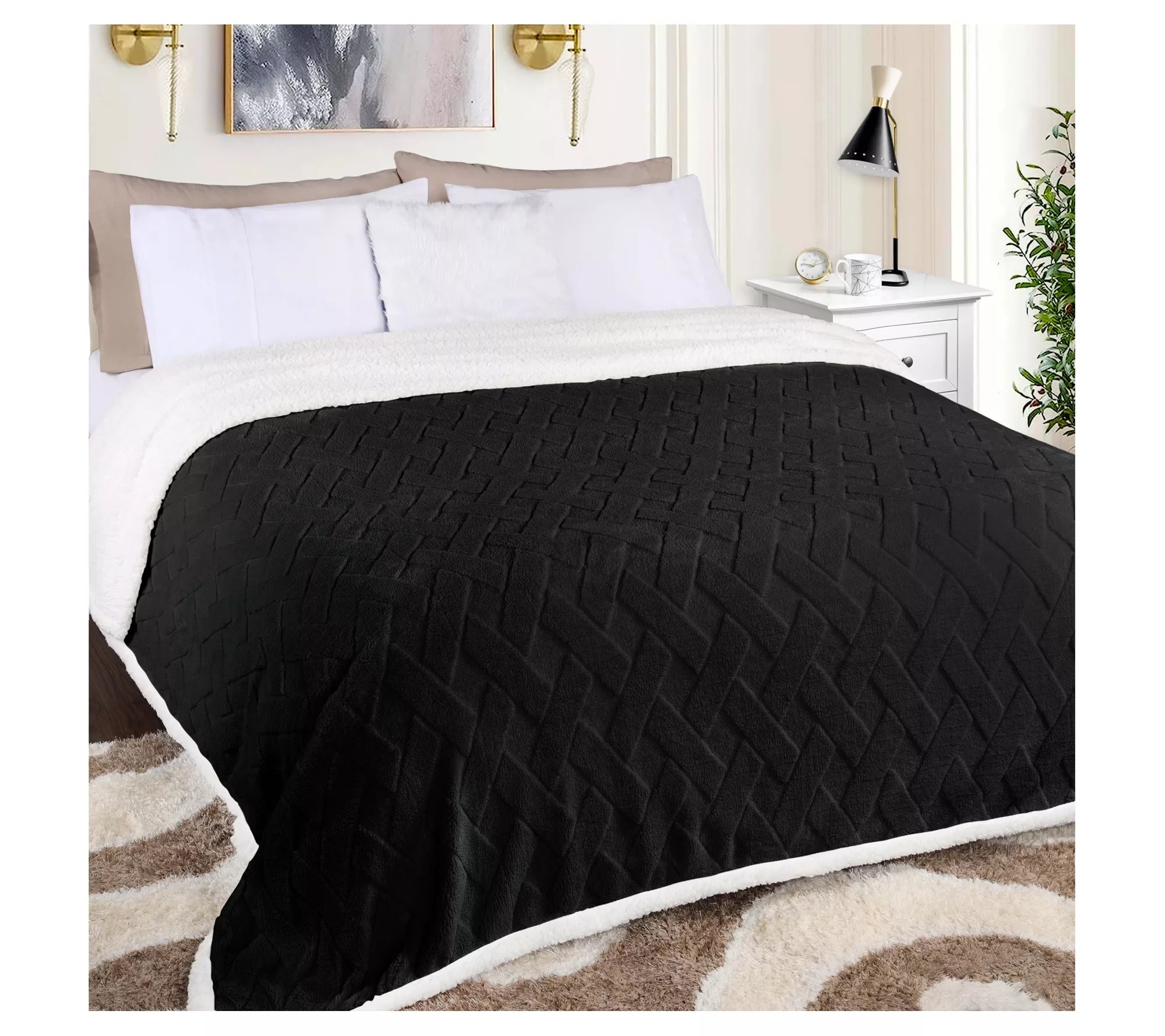 Superior Reversible Jacquard Fleece Blanket T win