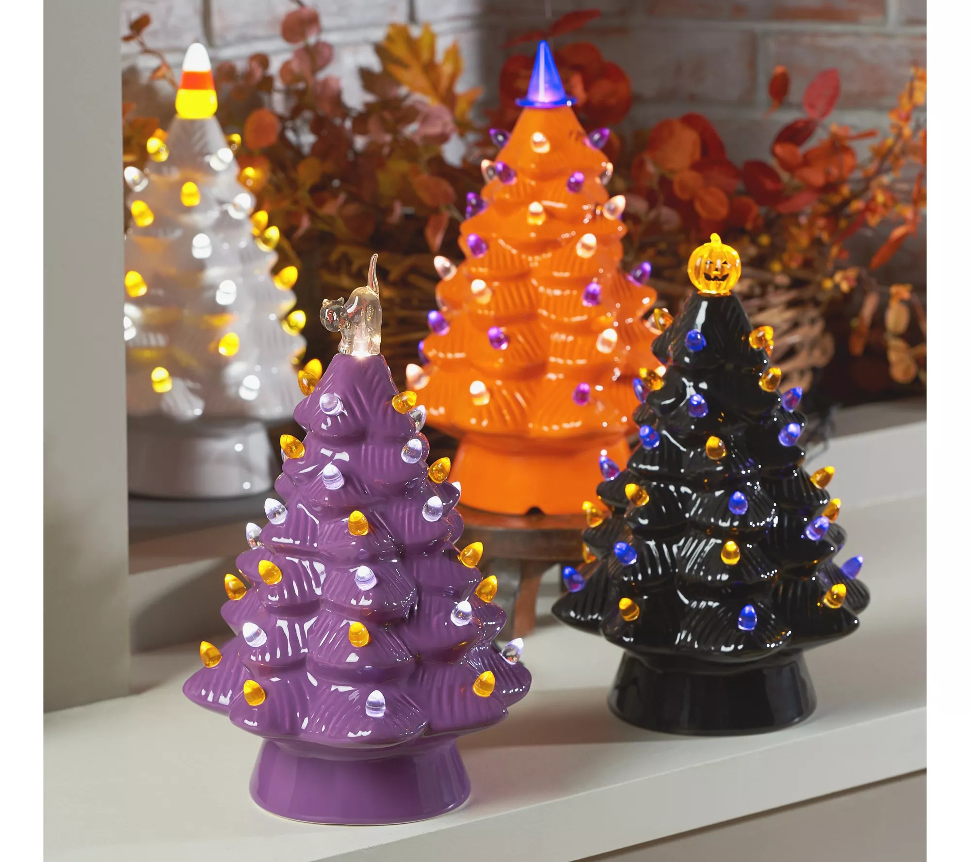 Mr. Halloween 12" Illuminated Ceramic Nostalgic Tree