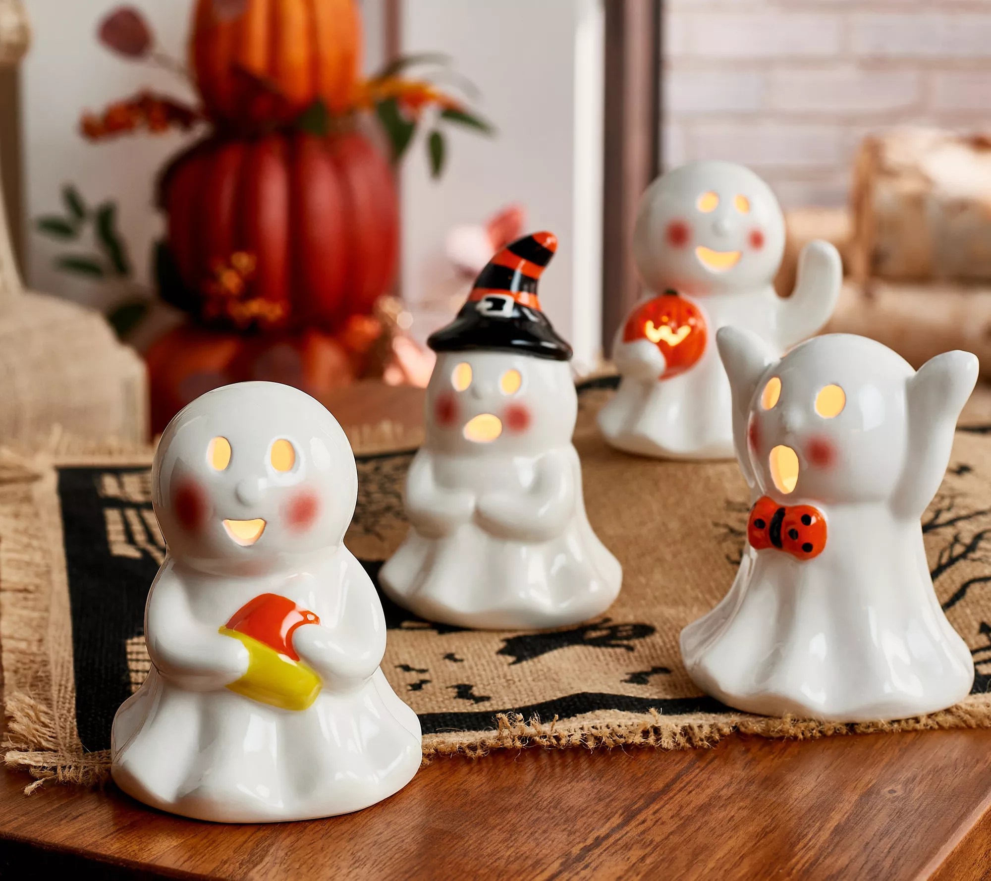 Mr. Halloween Set of 4 Mini Ceramic Figures