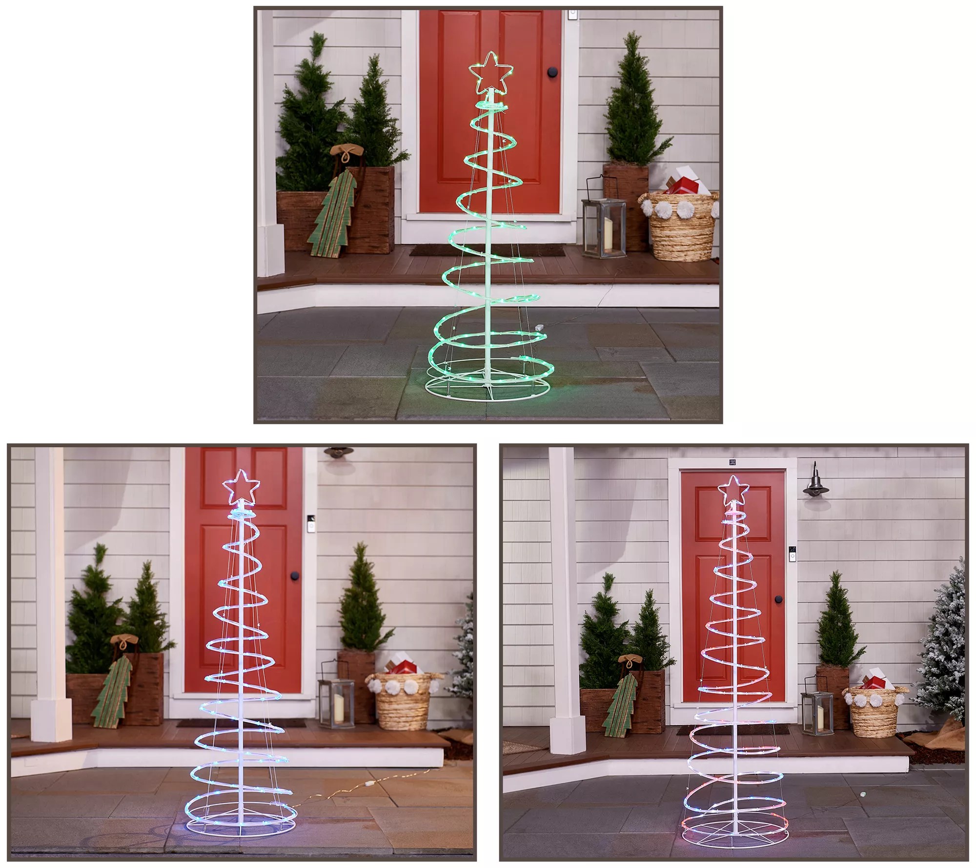 Kringle Express Outdoor LED Spiral Tree