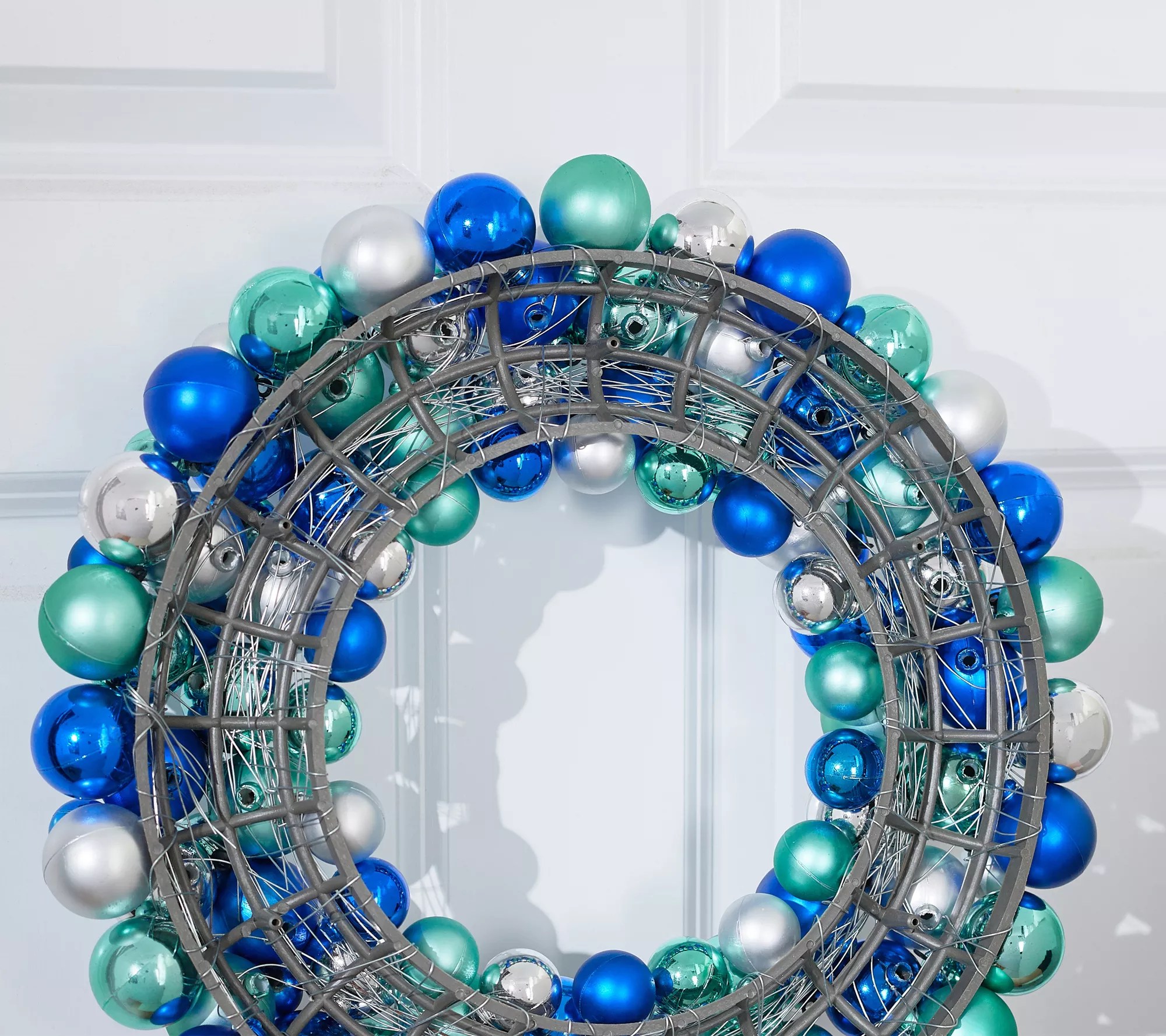 "As Is" 16" Holiday Ornament Wreath by Valerie