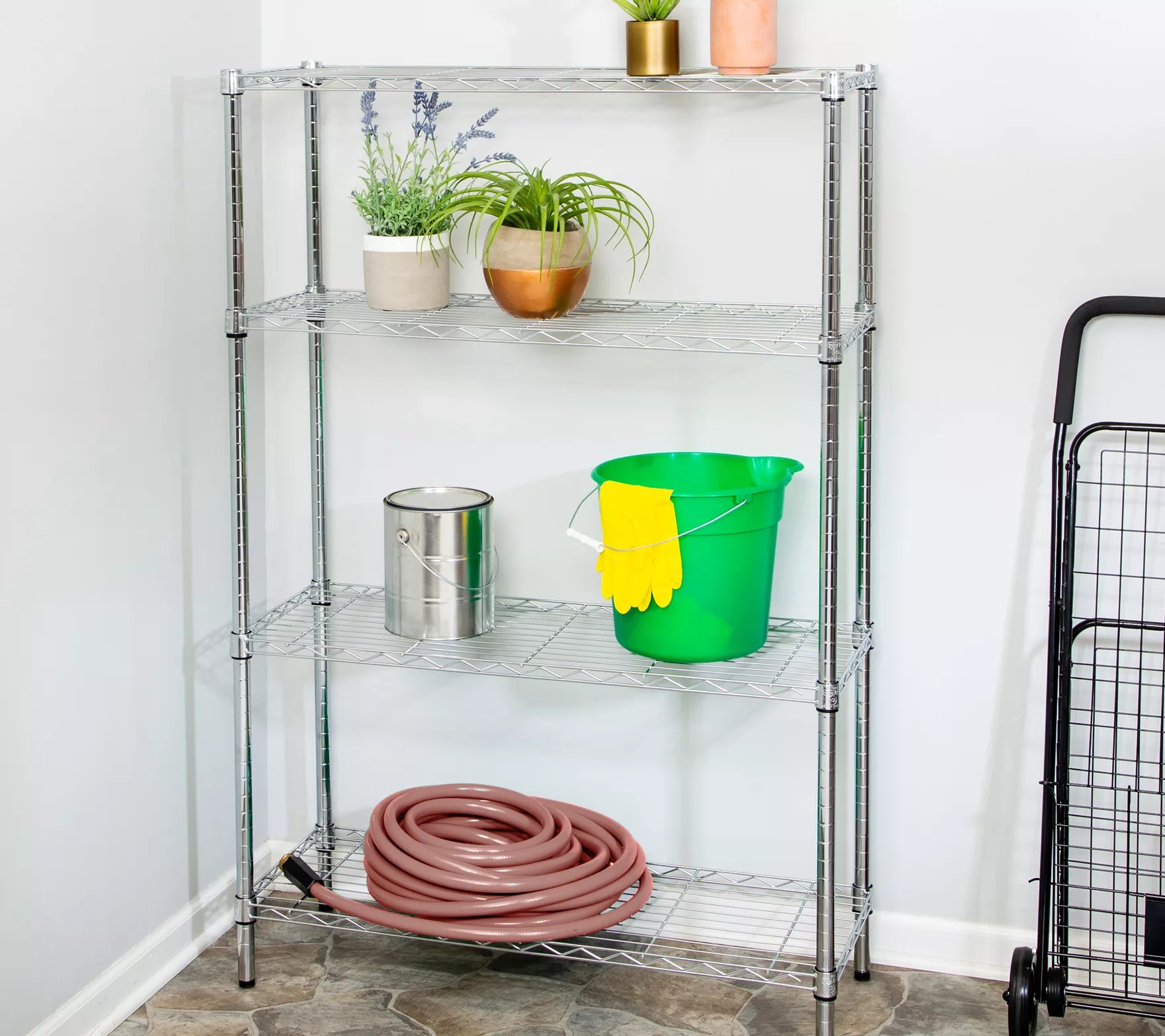 HoneyCanDo 4Tier Heavy Duty Shelving Unit 250 lbs