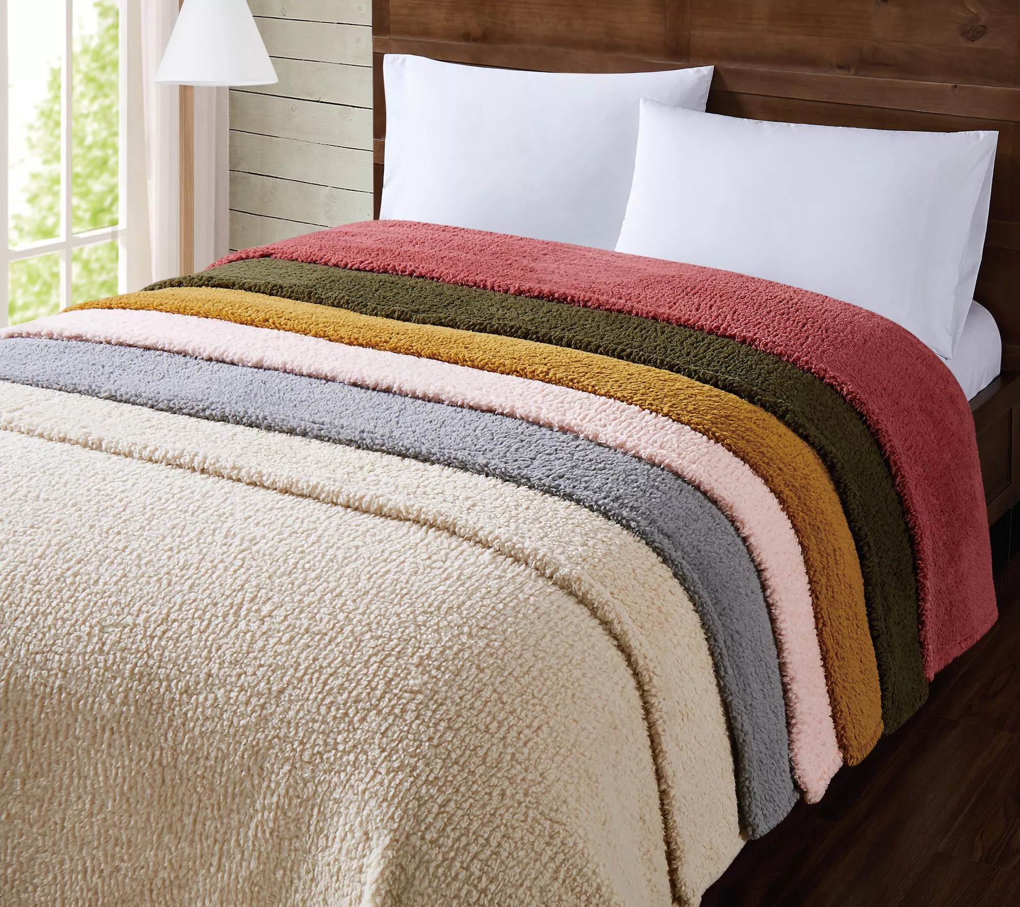 Brooklyn Loom Marshmallow Sherpa King Blanket