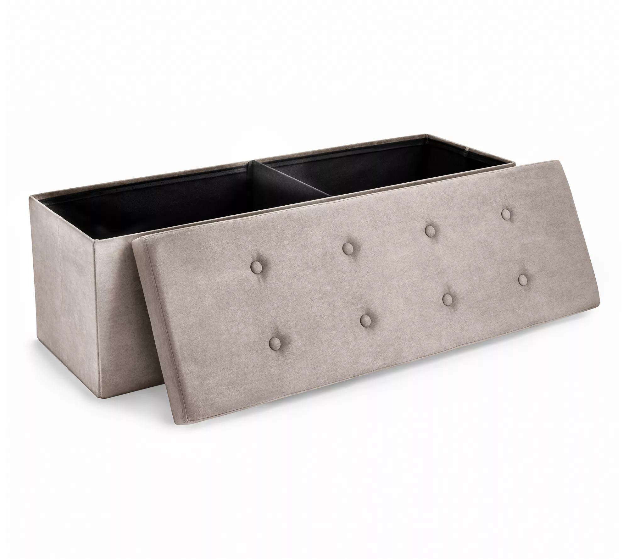 Sorbus Storage Bench Chest Ottoman w/Cover Faux Suede Large