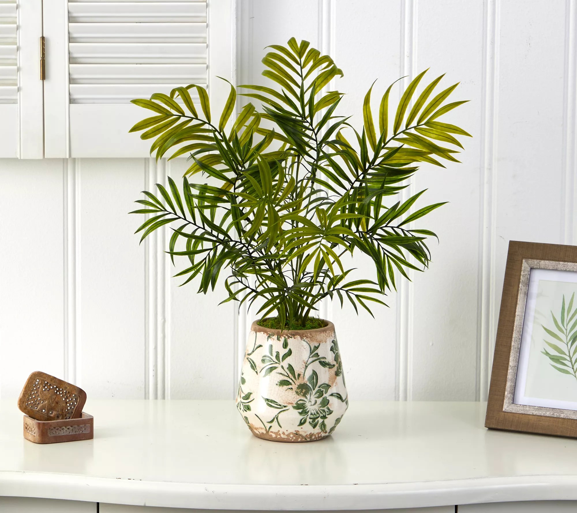 Nearly Natural 18" Mini Areca Palm Artificial Plant