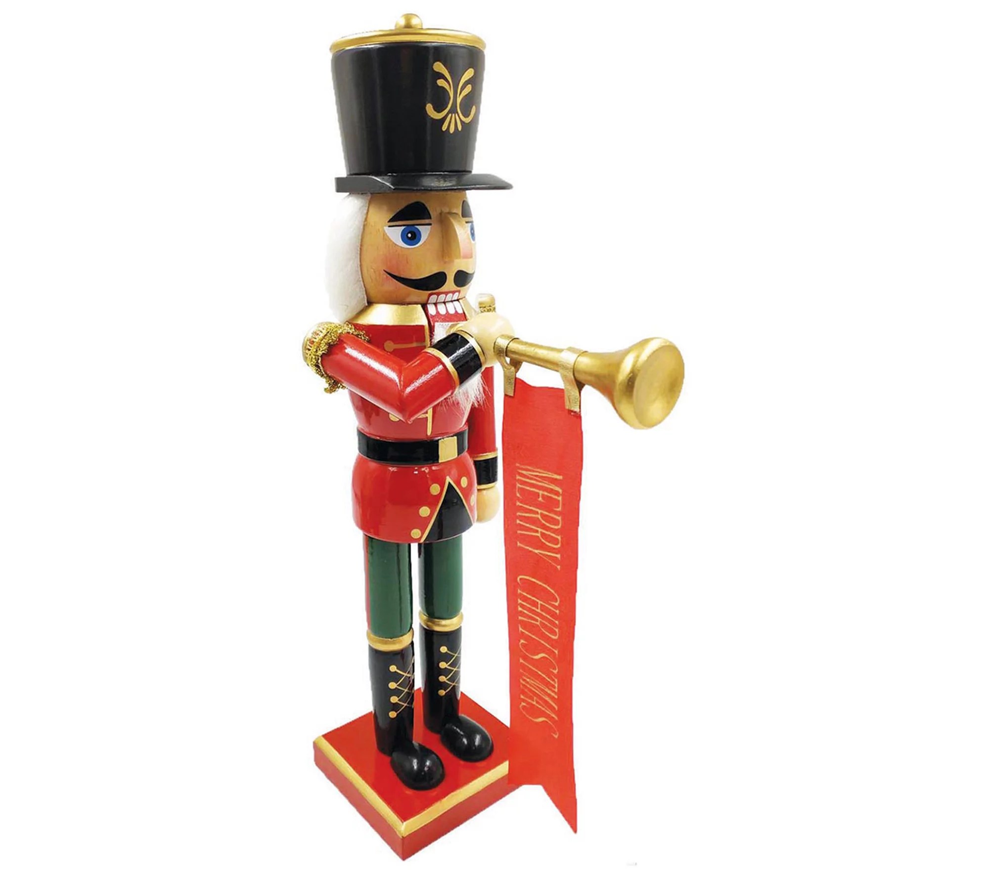 SW 14" Bugling Merry Christmas Nutcracker