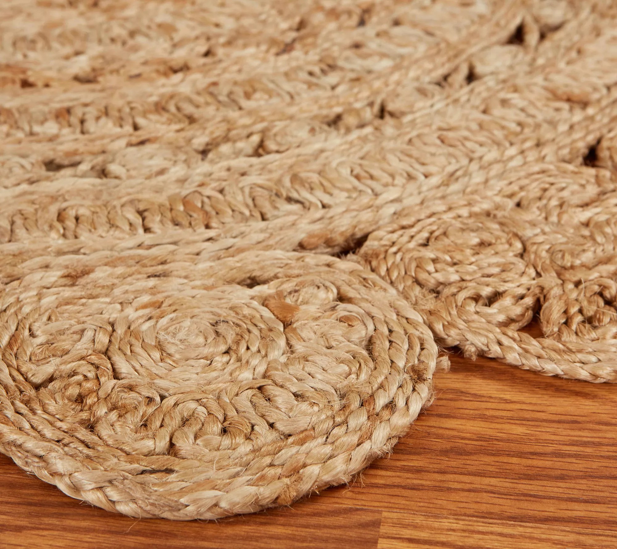 Ox Bay Golden Sunshine Natural Jute Area Rug 4'Round