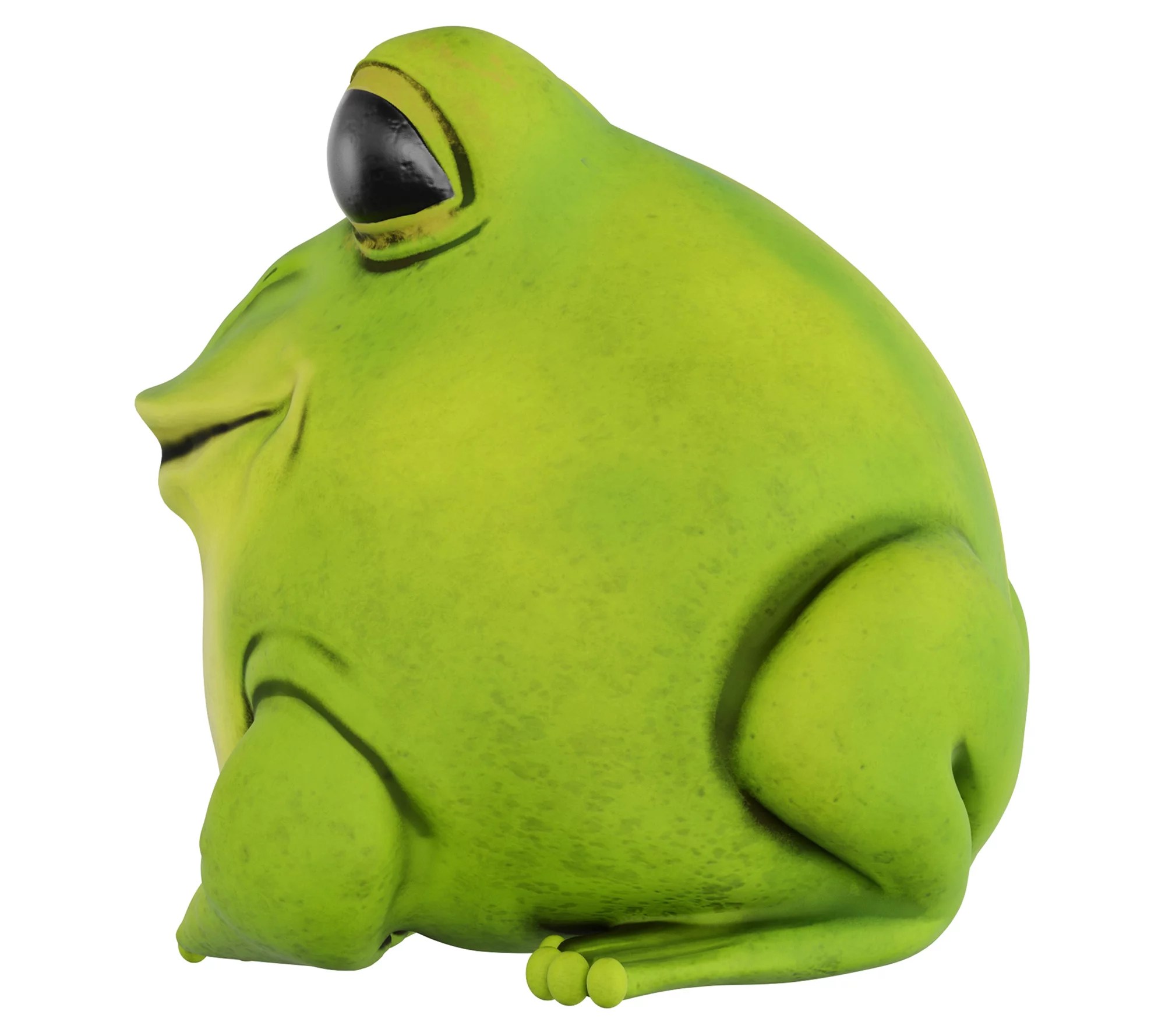 Pure Garden Frog Statue Chubby Animal Figurine