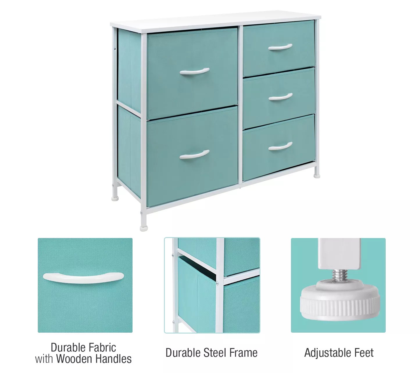 Sorbus Dresser with 5 Drawers