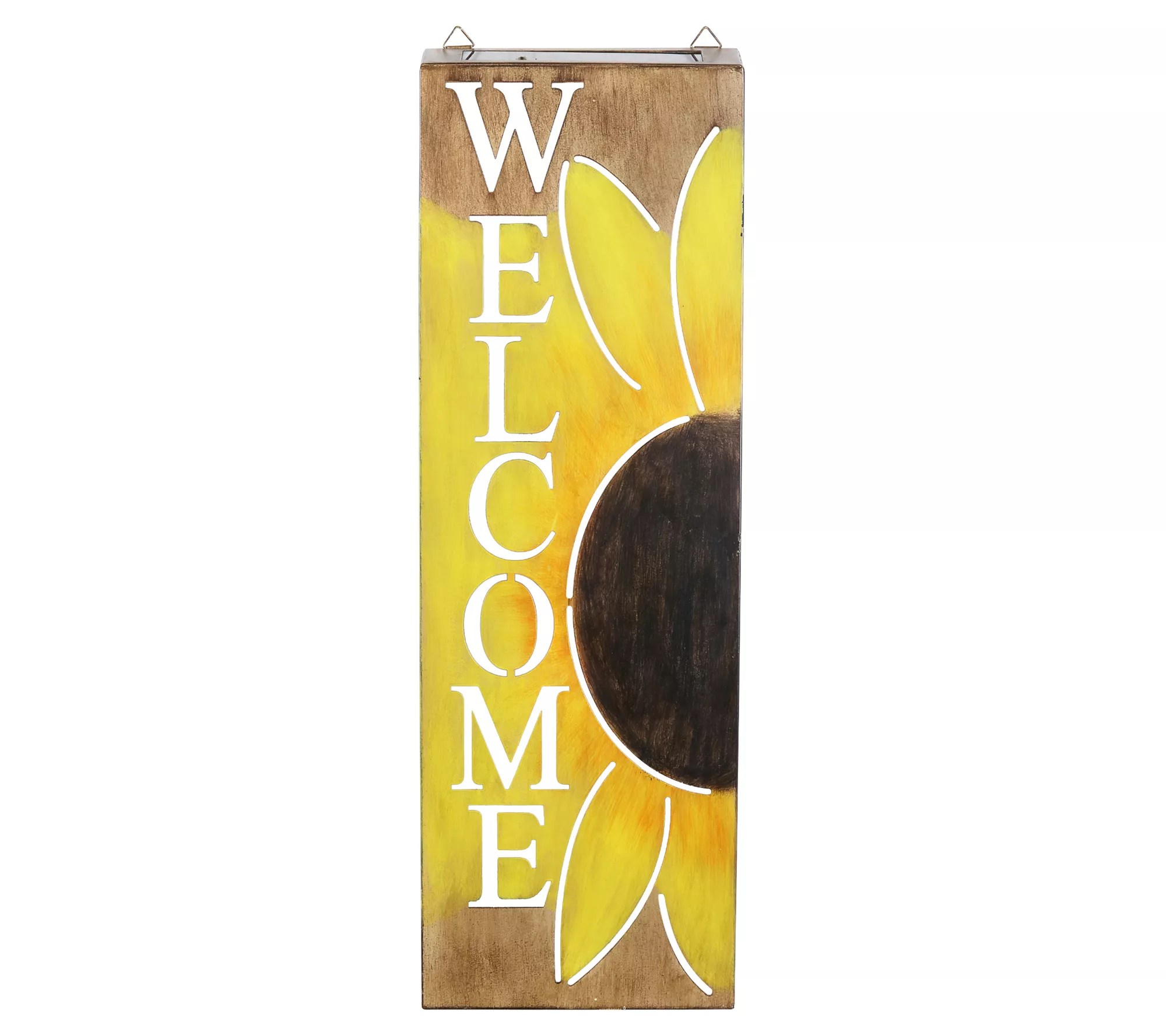 Exhart Solar Metal Sunflower Wall Art