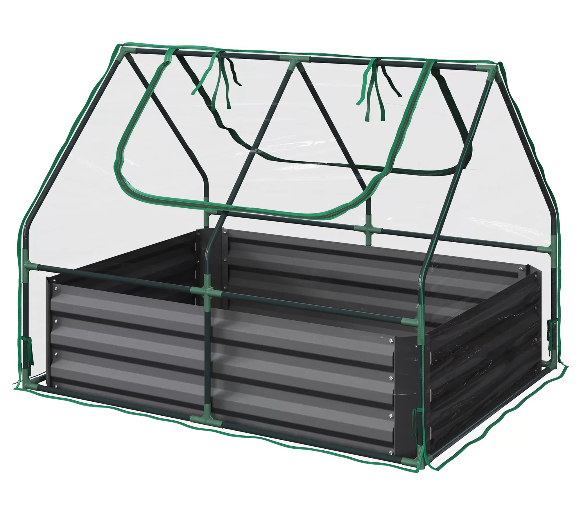 Raised Garden Bed with Removable Green House