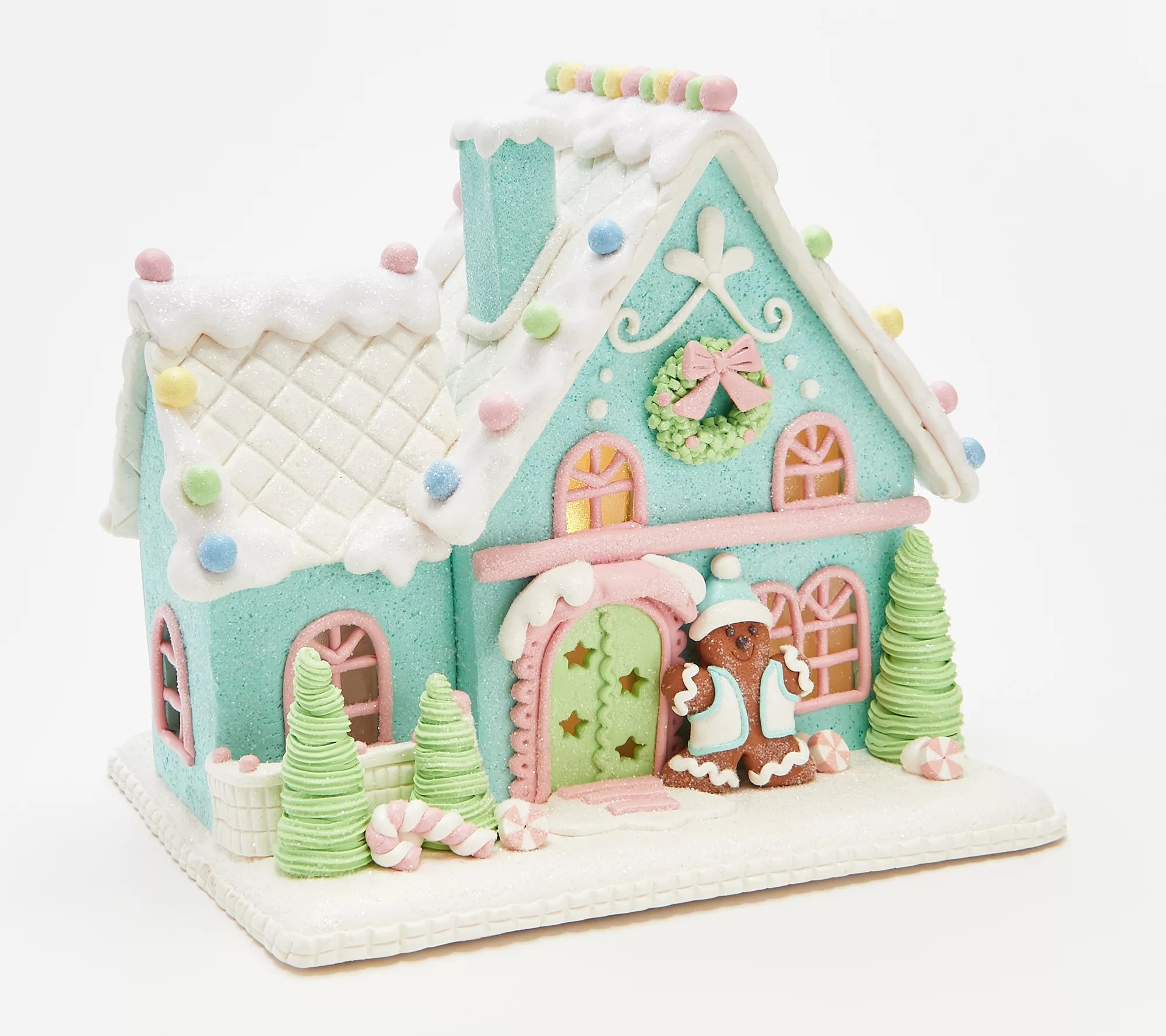 "As Is" Classic or Pastel Lit Gingerbread House by Valerie