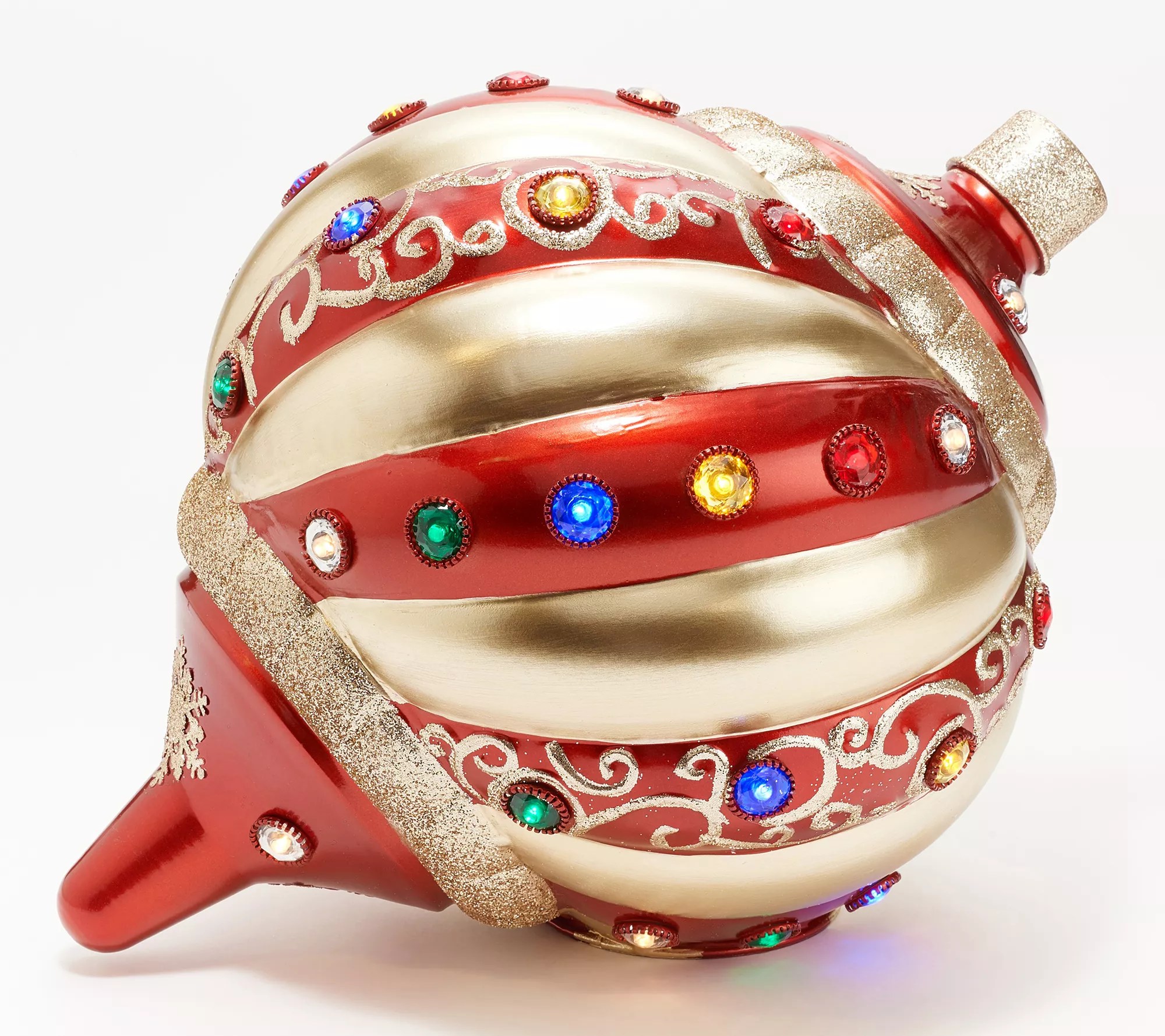 Kringle Express Illuminated Oversized Onion Shaped Ornament