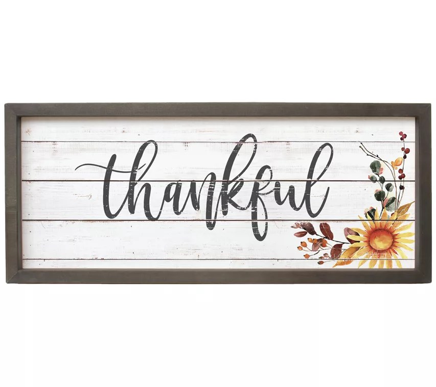 Thankful Framed Wall Art