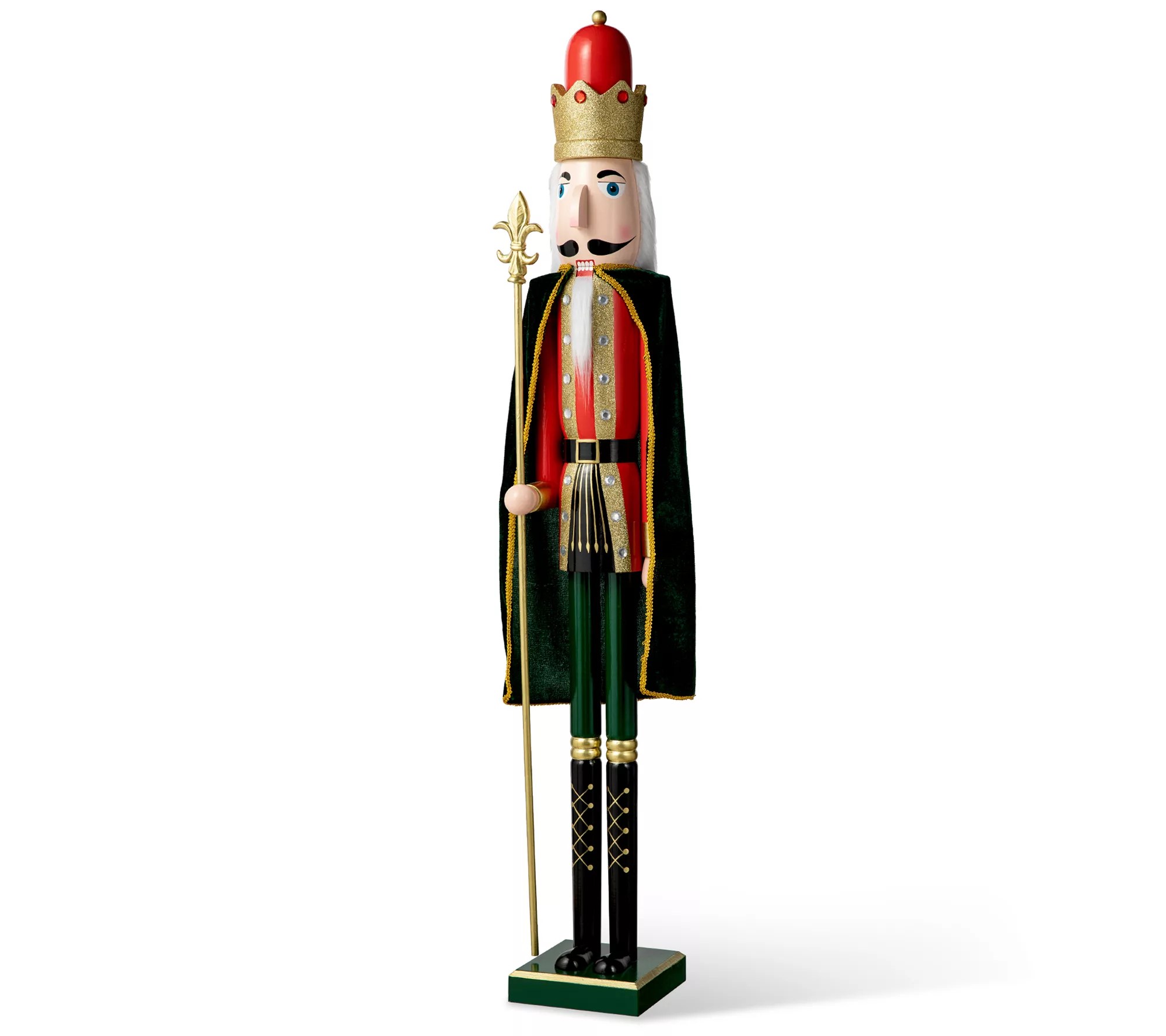 Glitzhome 42" Indoor Outdoor Christmas King Nutcracker
